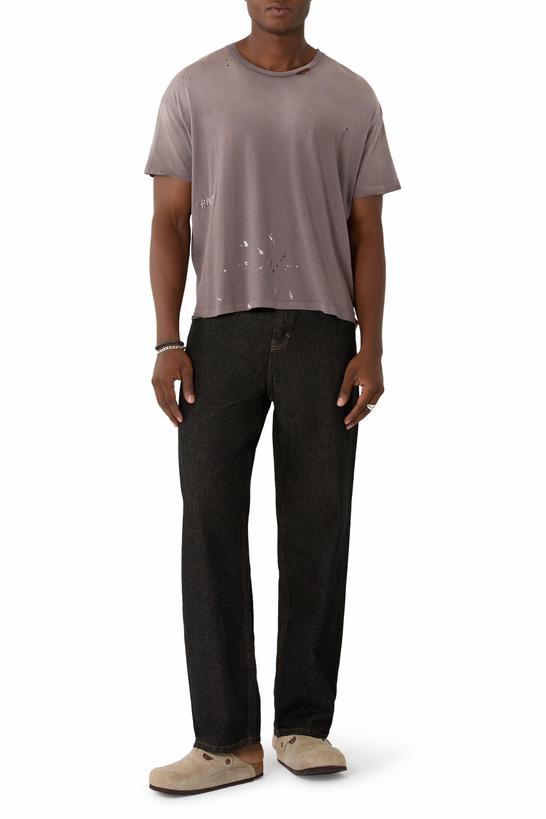 تيشيرت مزين بخرز