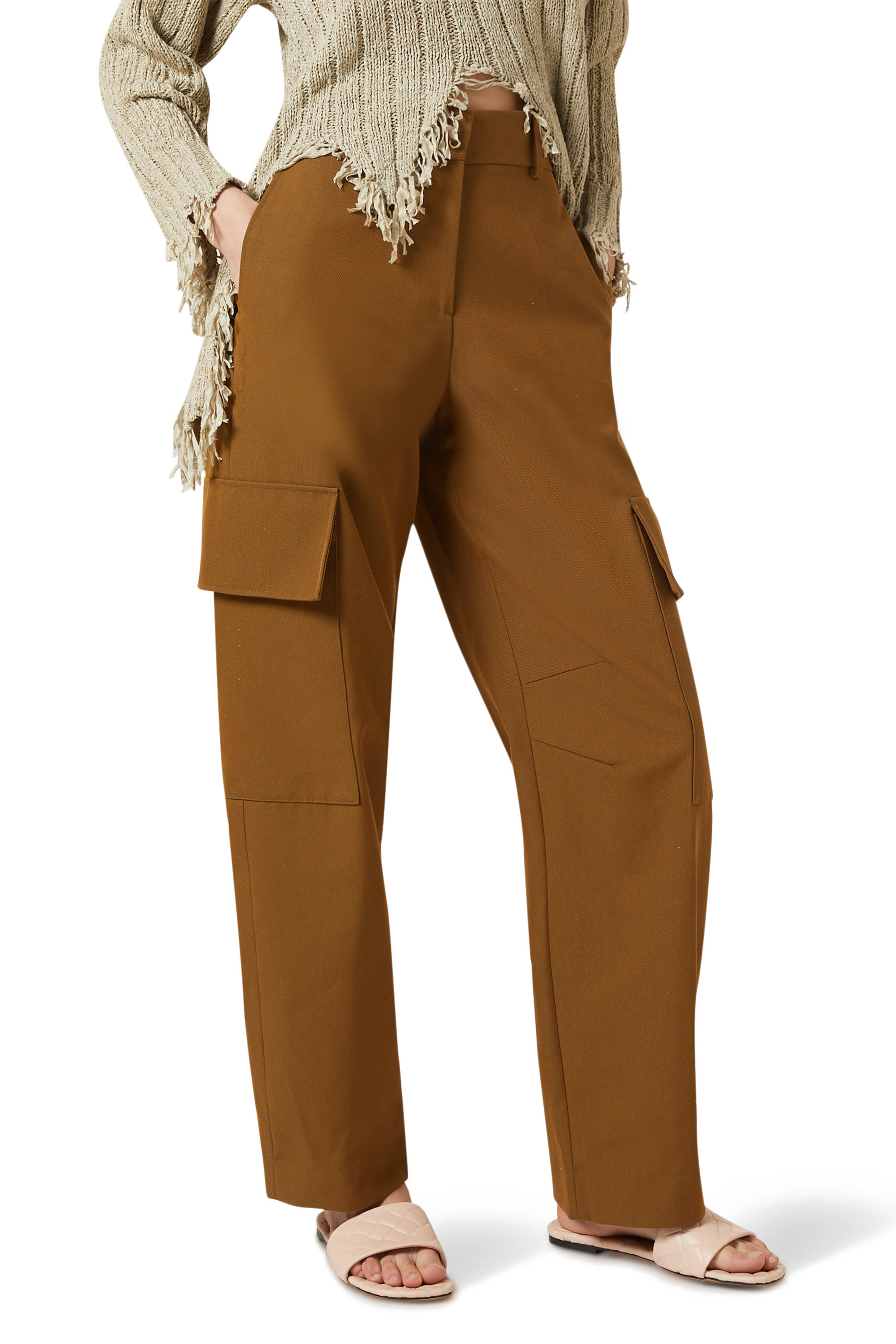 حذاء ايمي مفتوح من الخلف بنعل مسطح 