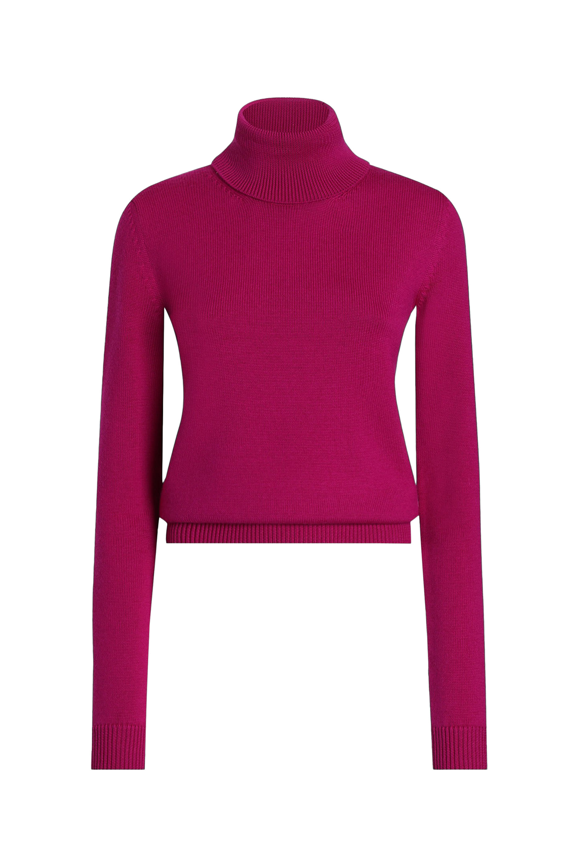 كنزة بياقة عالية صوف