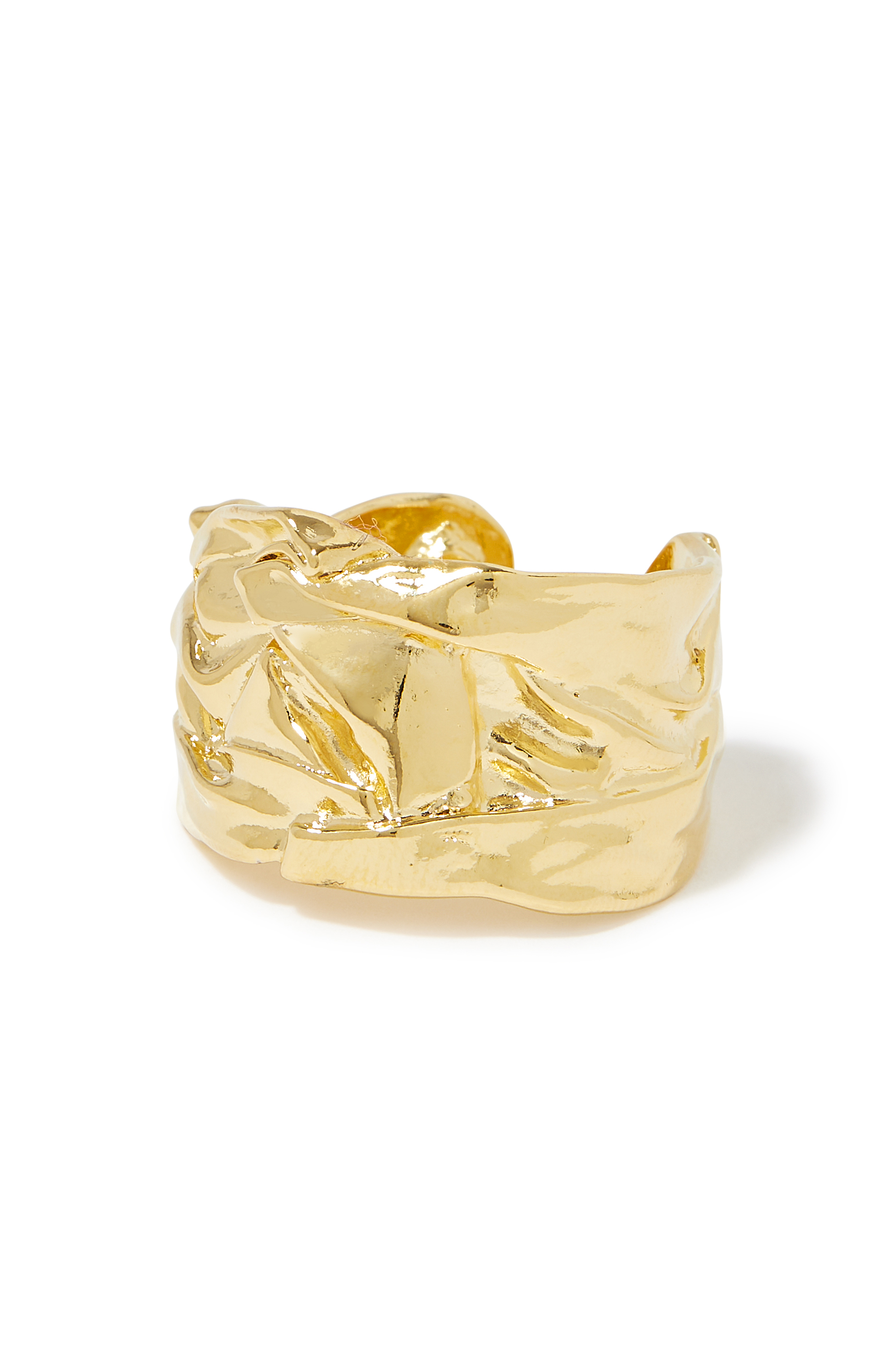 خاتم كومبريشن نحاس مطلي بذهب عيار 24