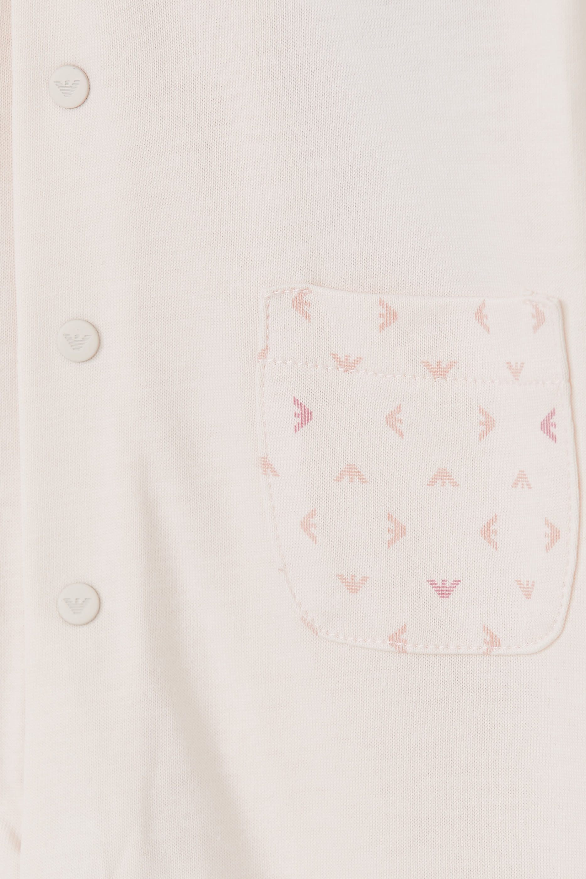 طقم جمبسوت ومريلة بشعار الماركة