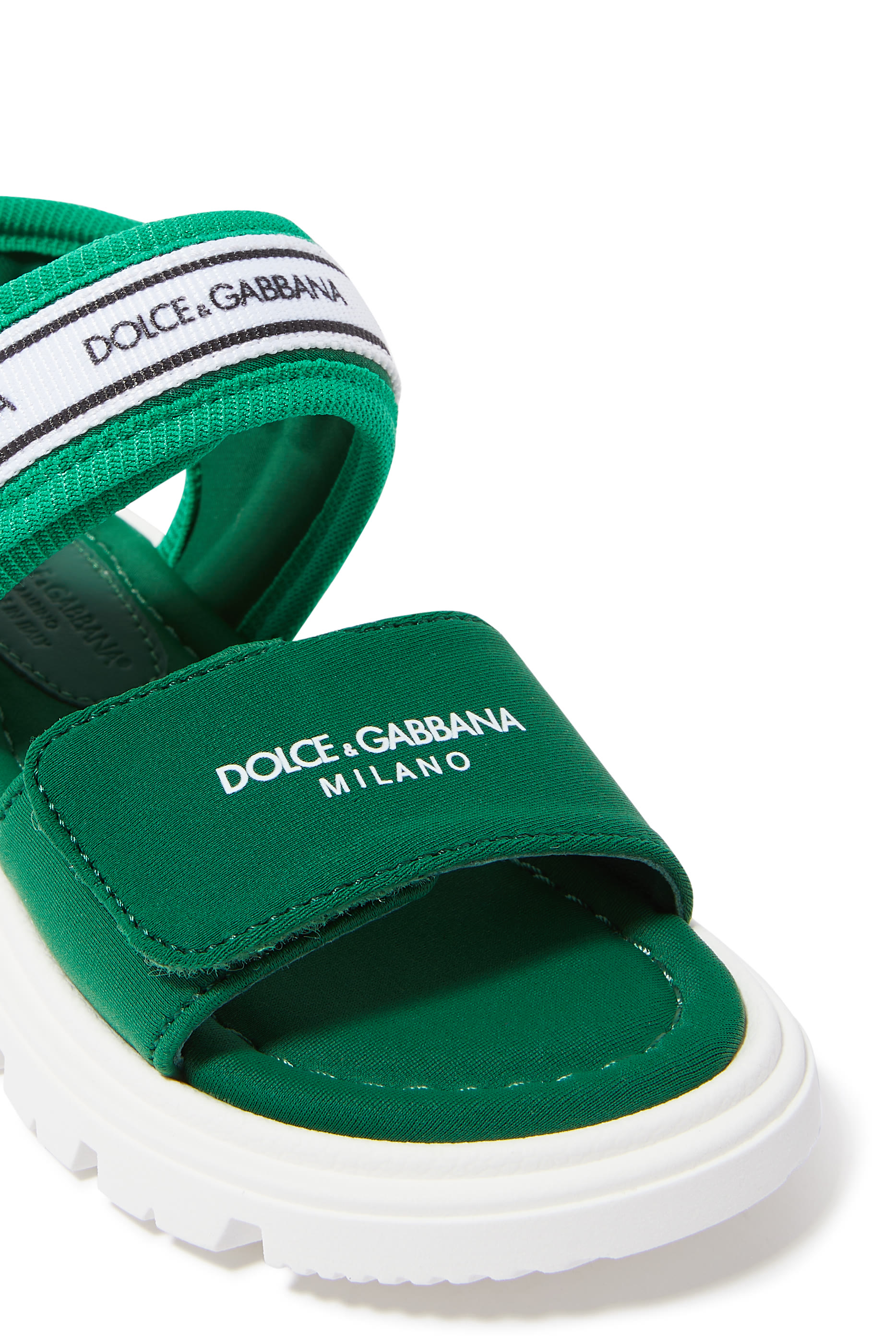 صندل بطبعة مطاطية بشعار الماركة بارزة الملمس للأطفال