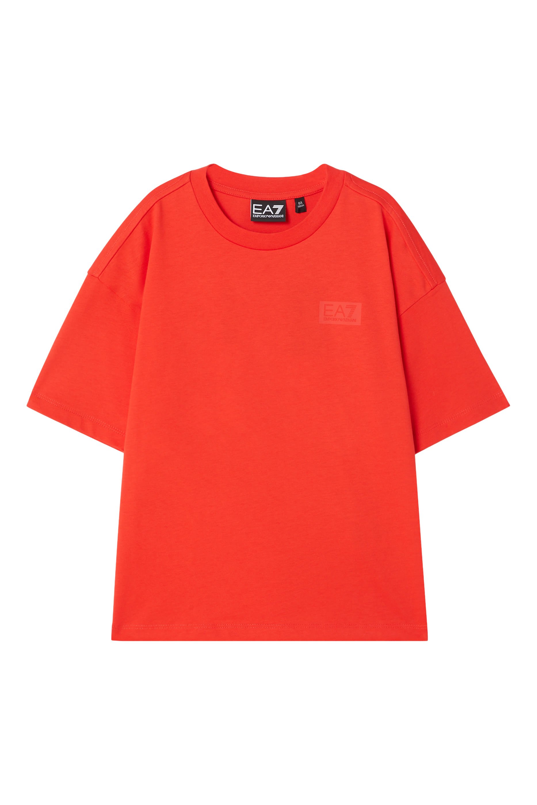 تيشيرت بشعار الماركة قطن للأطفال