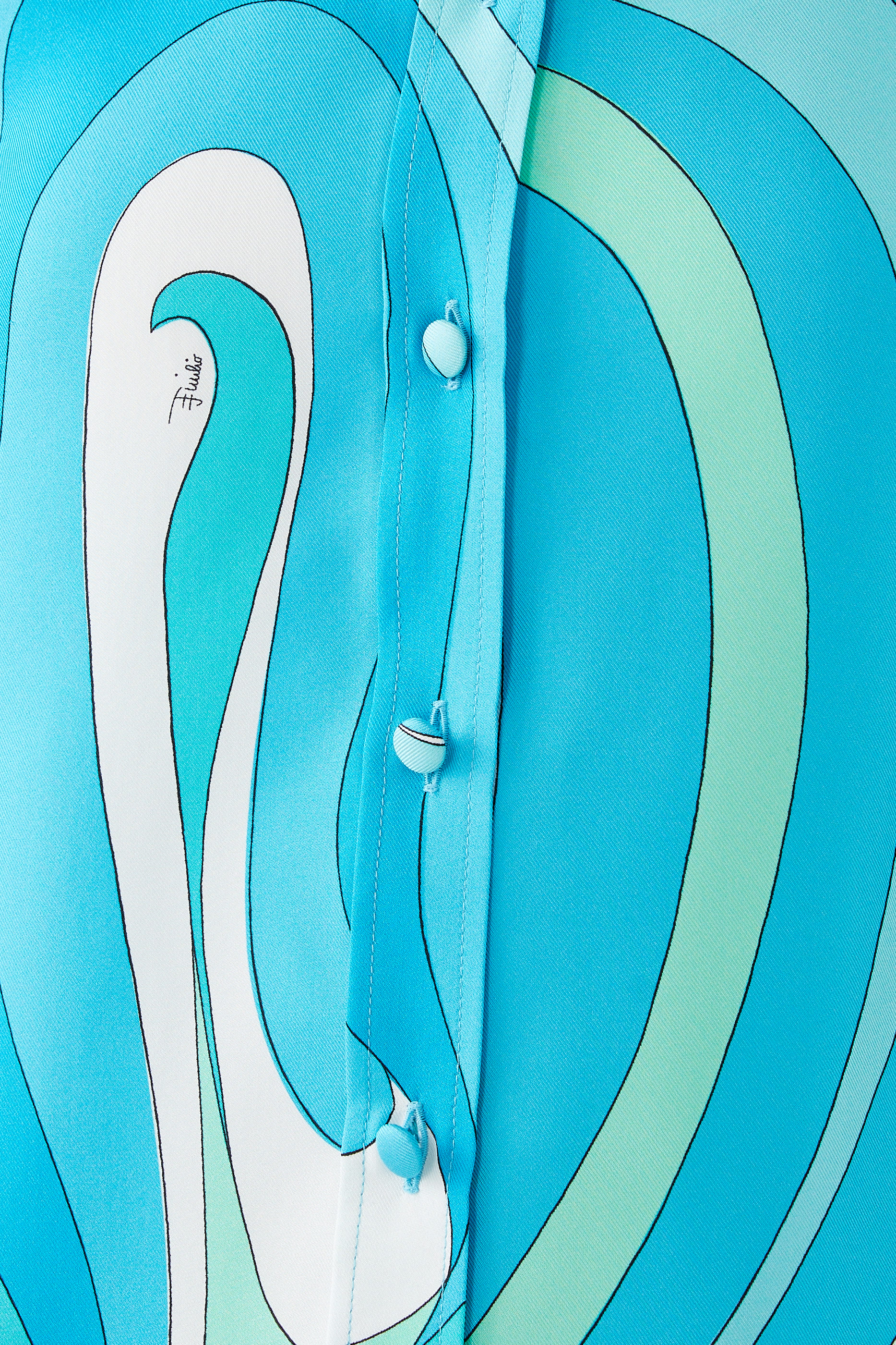 قميص بنقشة مارمو حرير