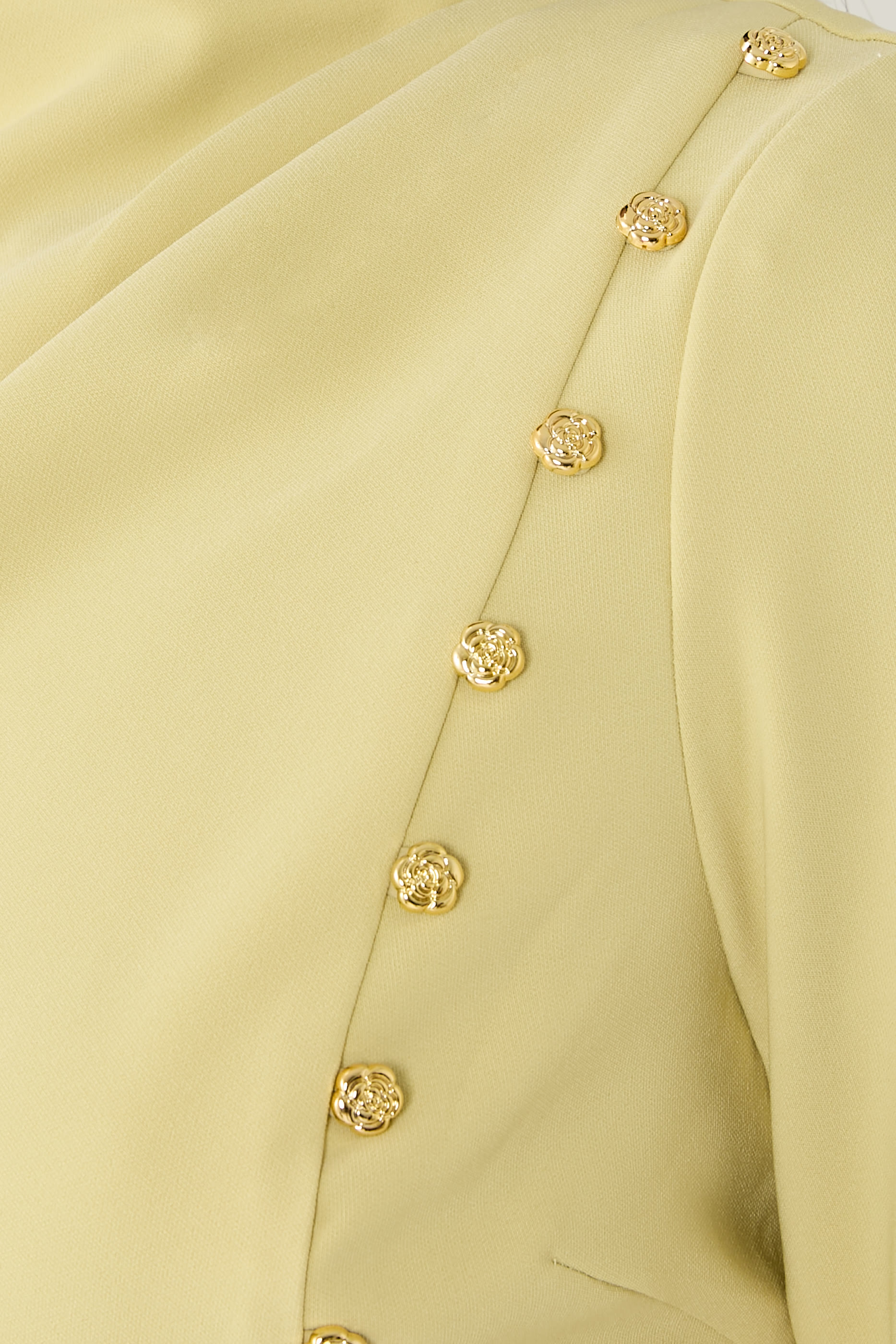 فستان جيما روز قصير بأزرار