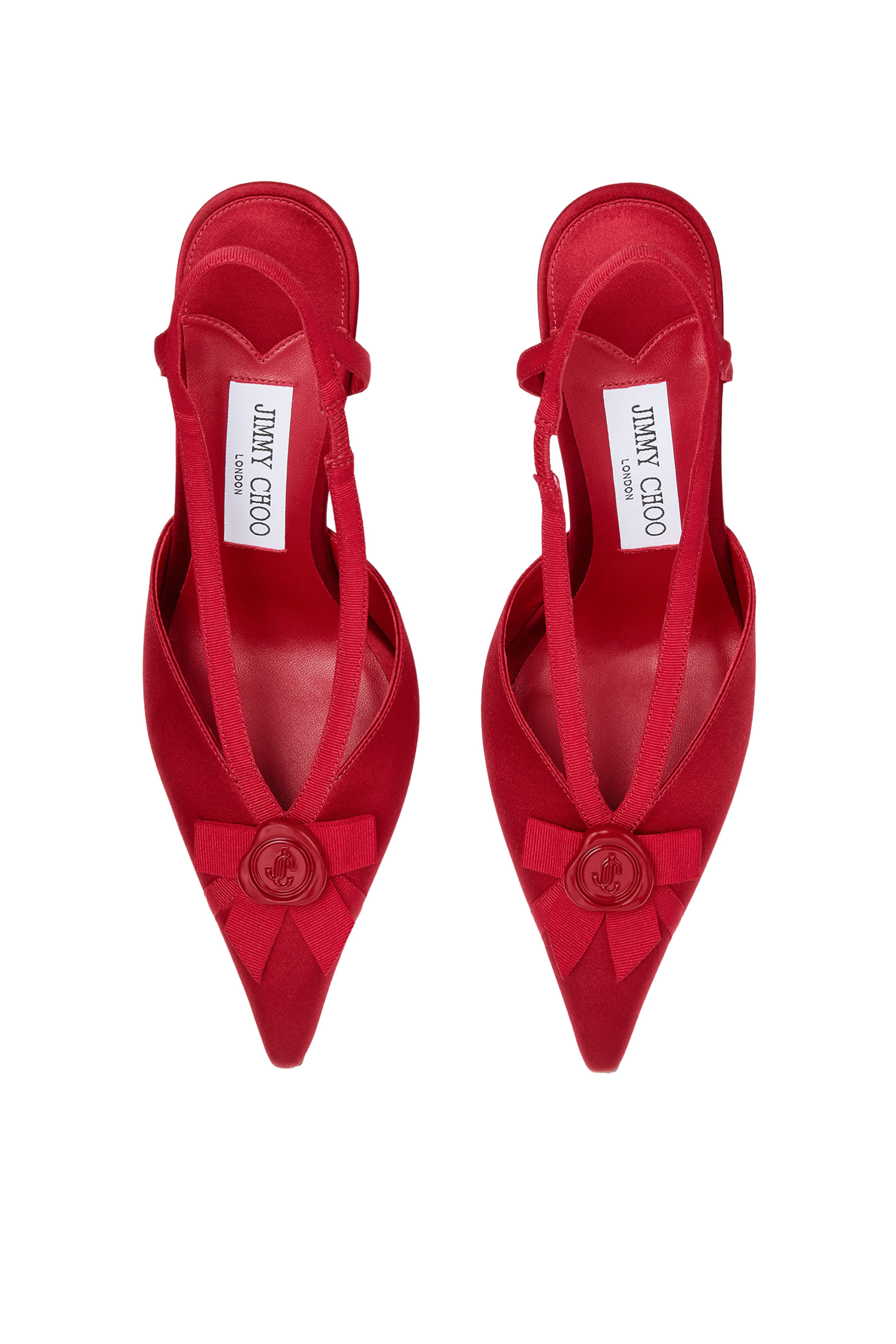 حذاء بسير خلفي بارز الملمس، ساتان