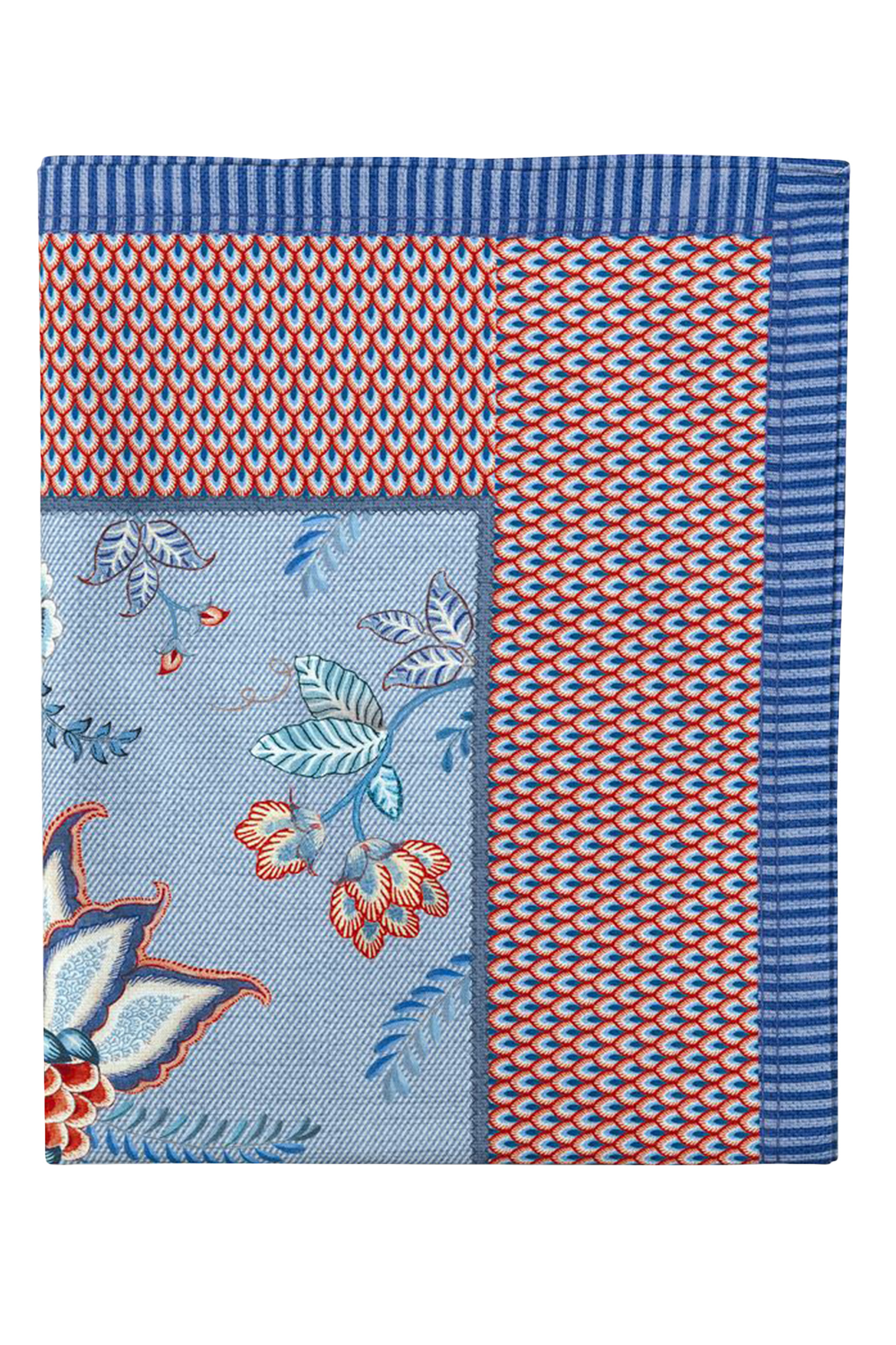 مفرش طاولة بنقشة زهور مبهجة