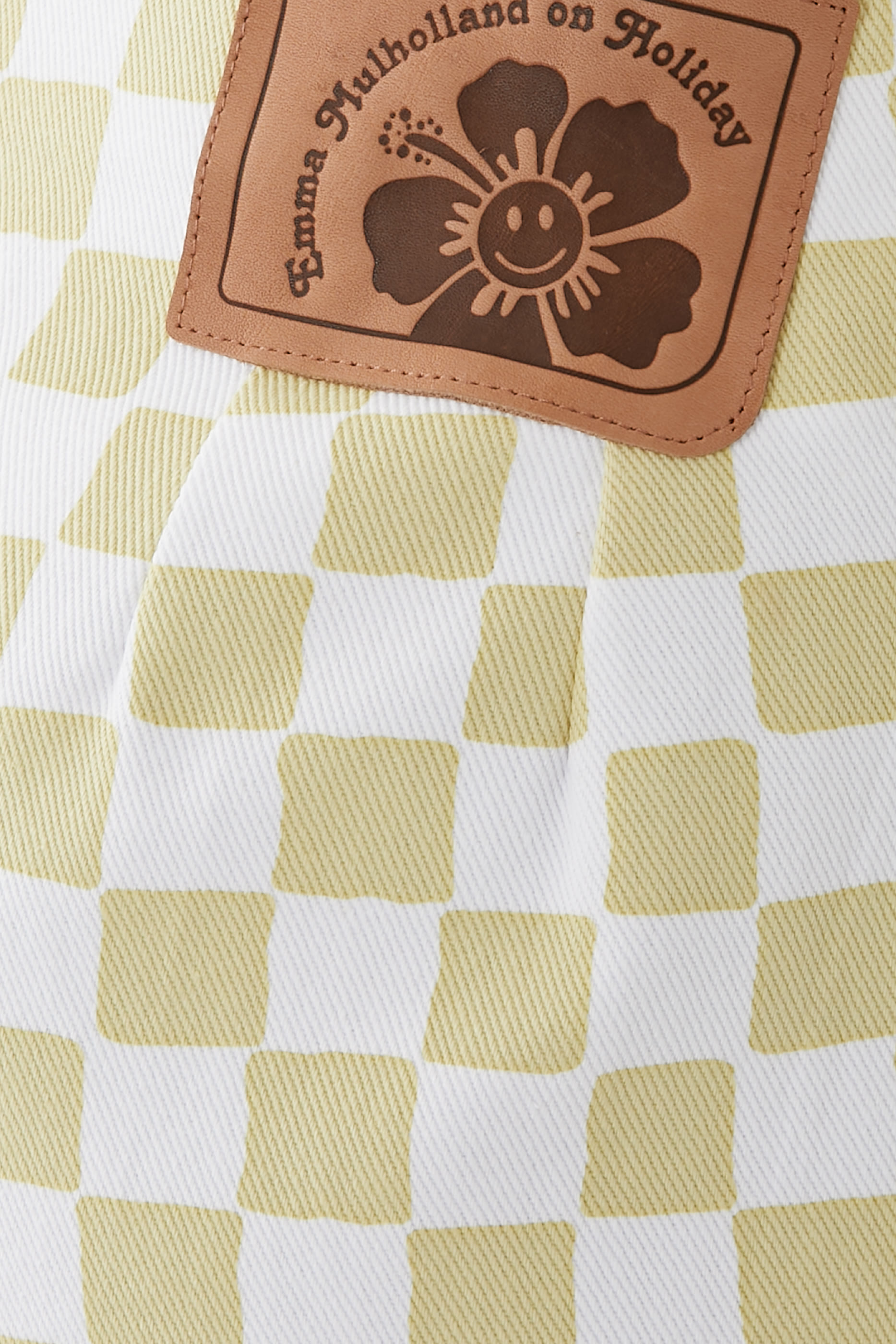 بنطال فاكيشن بنقشة مربعات