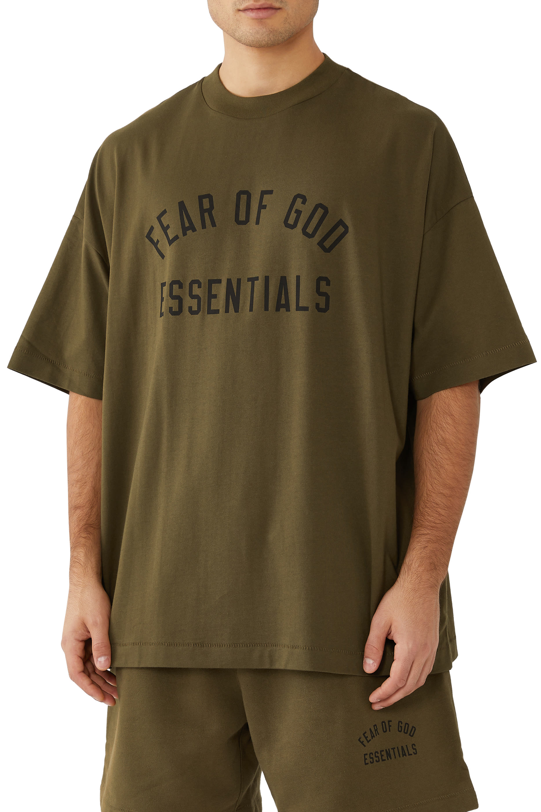 تيشيرت بياقة ضيقة جيرسيه