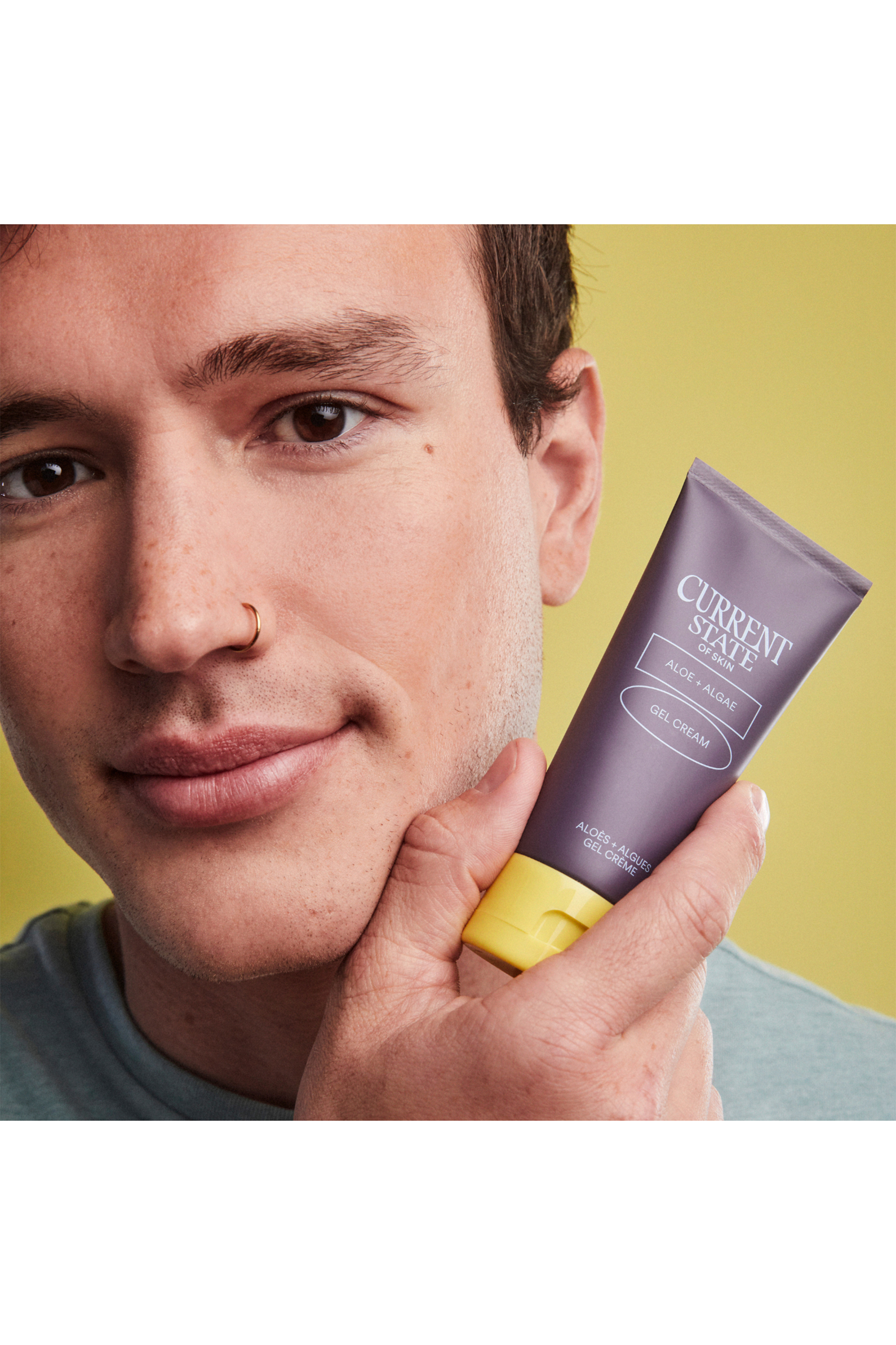 كريم جل خفيف الوزن بالصبار والطحالب