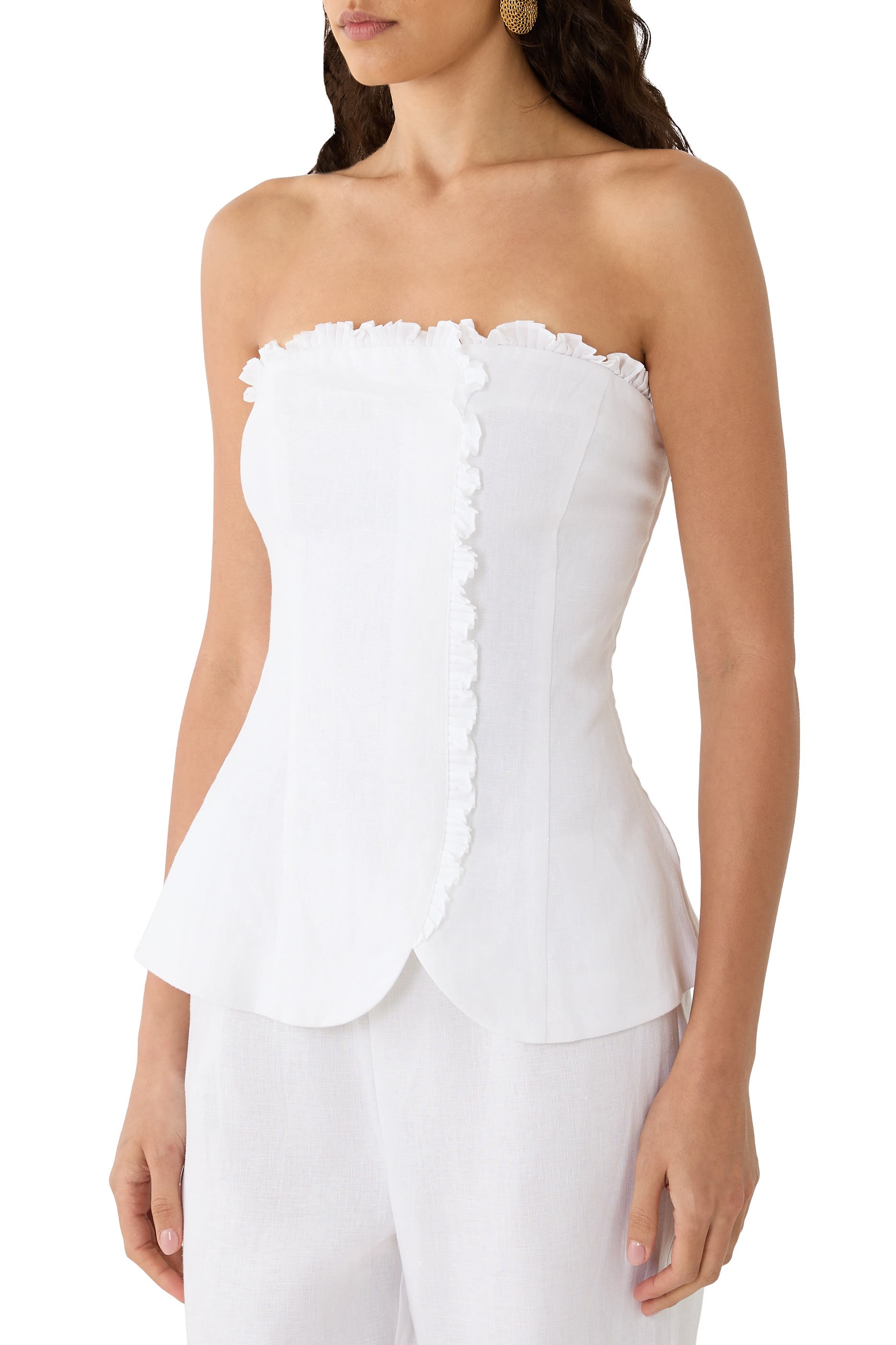 بلوزة فلورينس بلا حمالات