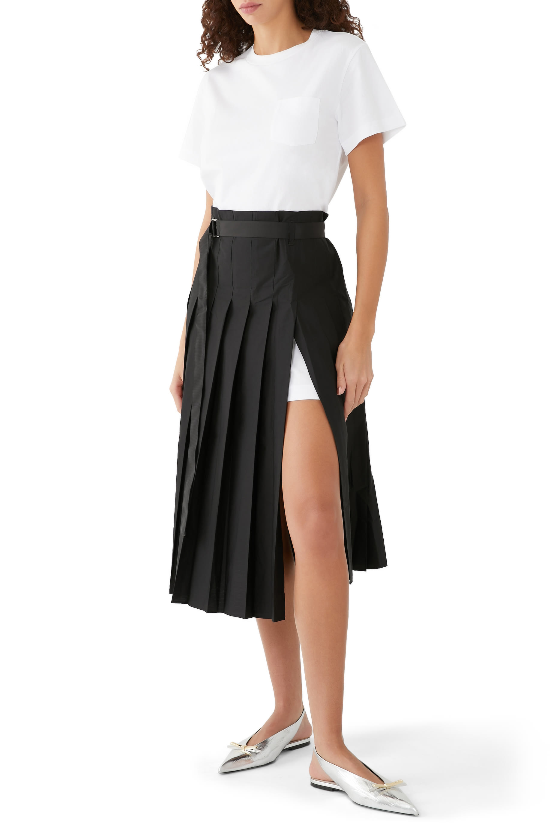 فستان قطن بوبلين &times; قطن جيرسيه