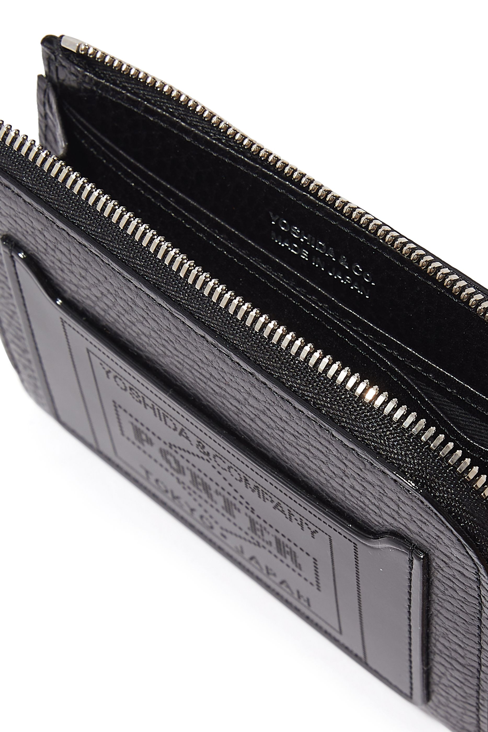 محفظة لامعة متعددة الأقسام بسحاب