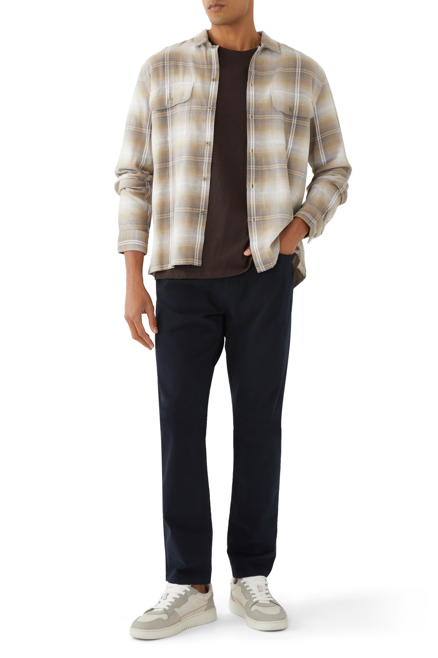 بنطال بيشد قطن مطاطي