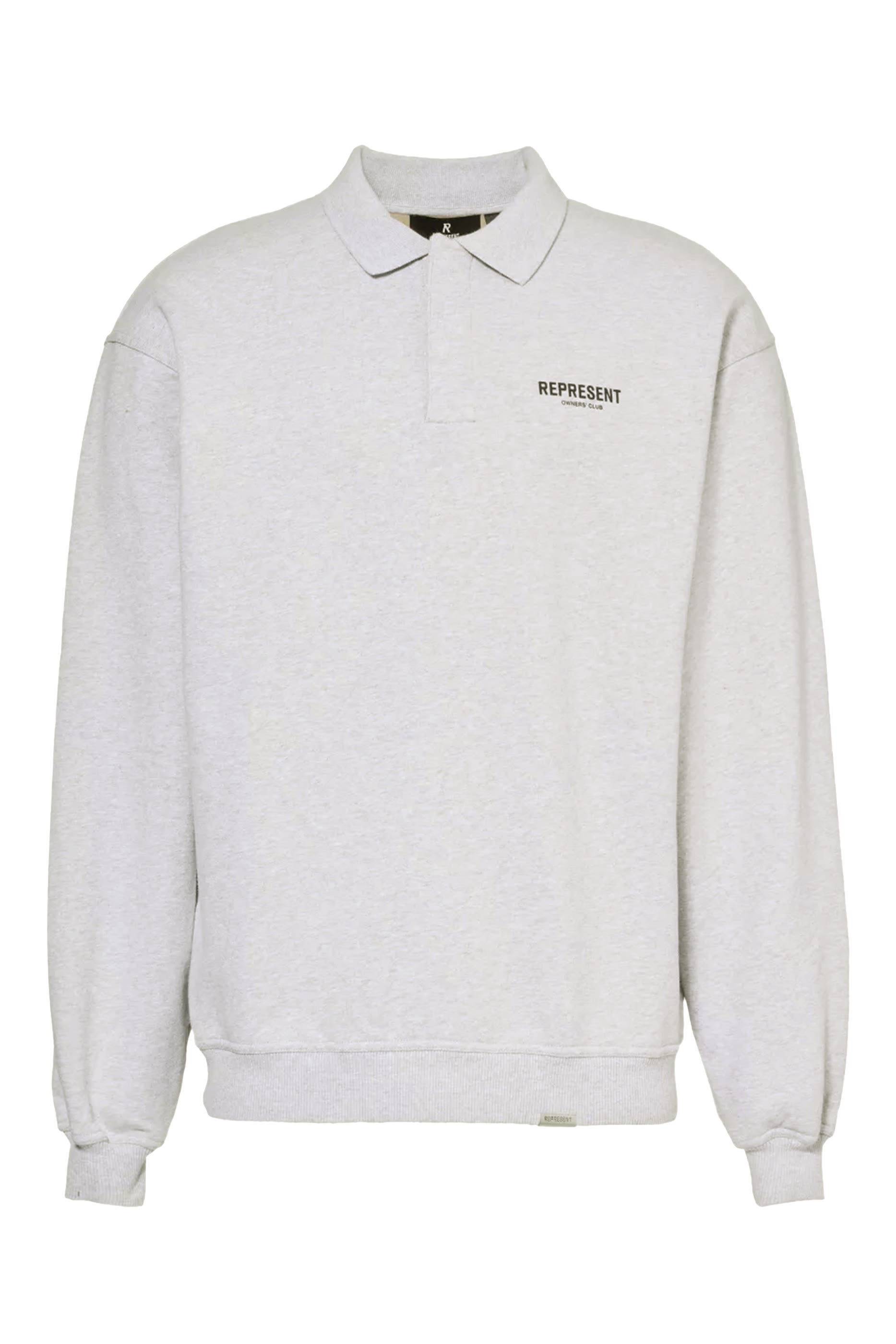 سويت شيرت بولو بشعار أونرز كلوب بأكمام طويلة
