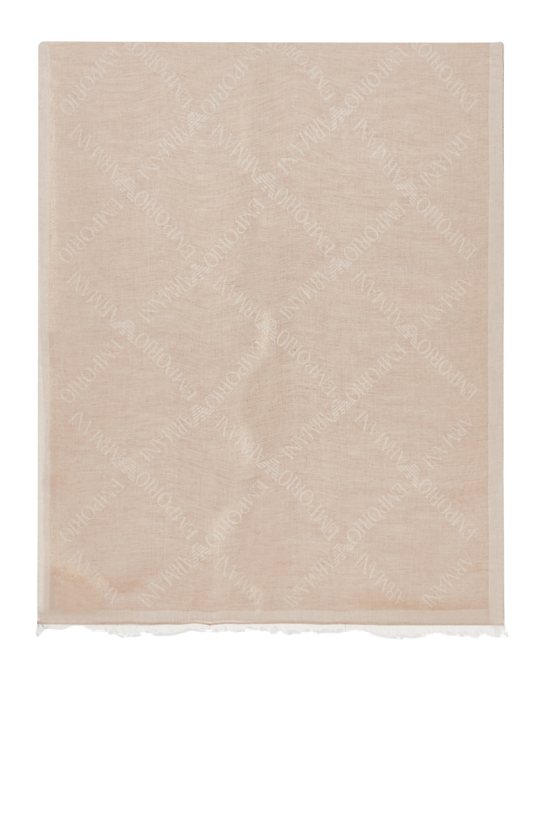 وشاح بنقشة شعار الماركة بتصميم متقاطع