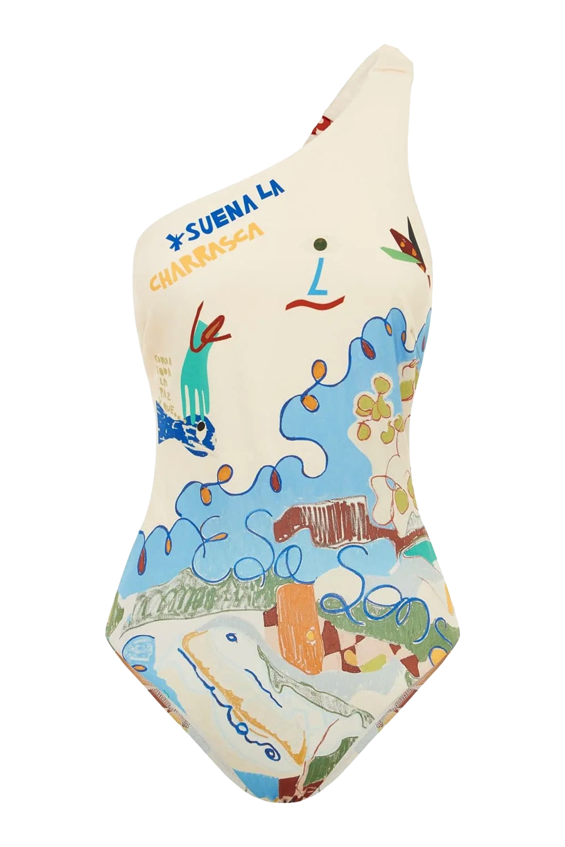 بدلة سباحة ناديا بكتف واحد وتصميم قطعة واحدة