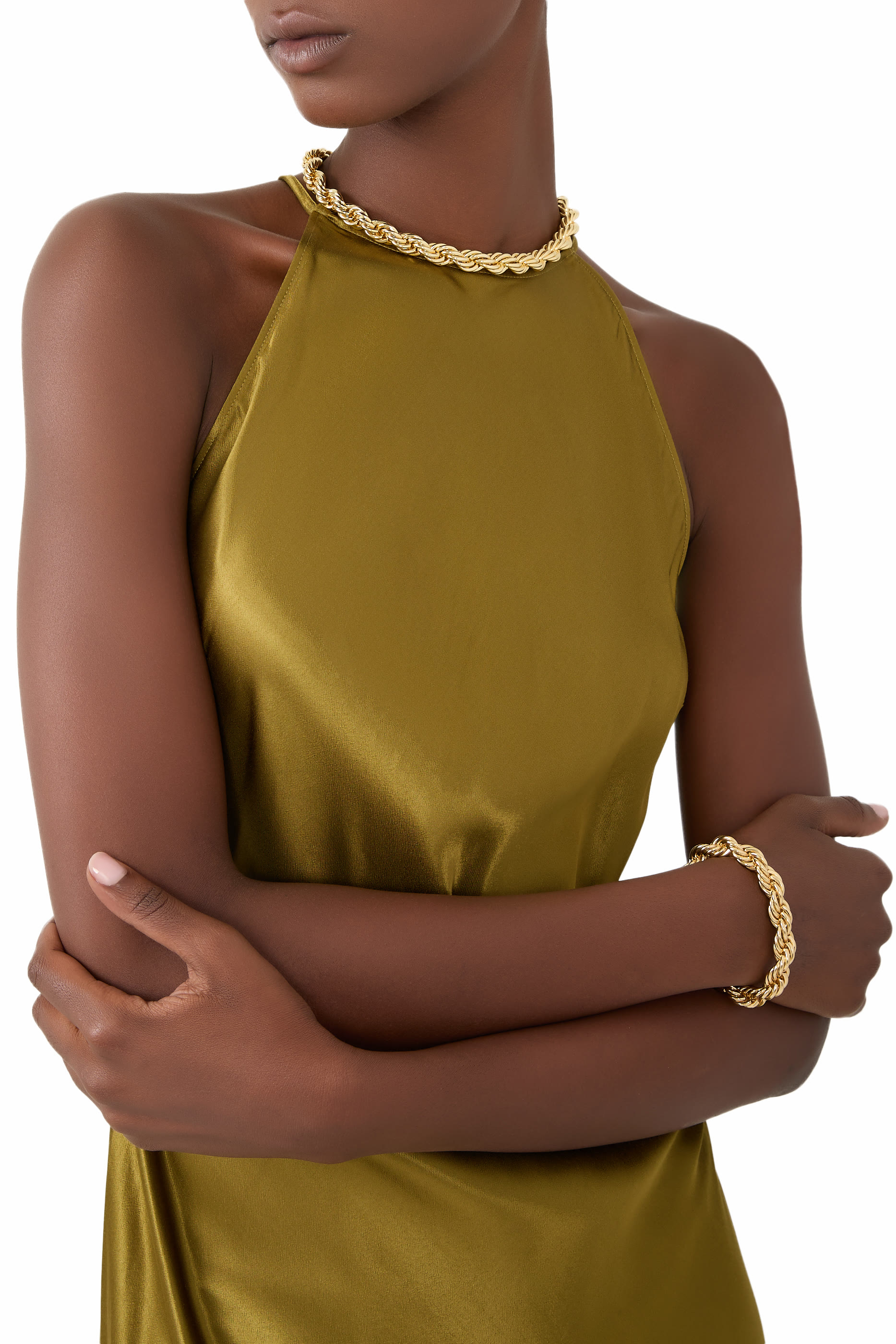 قلادة بتصميم حبل ملفوف