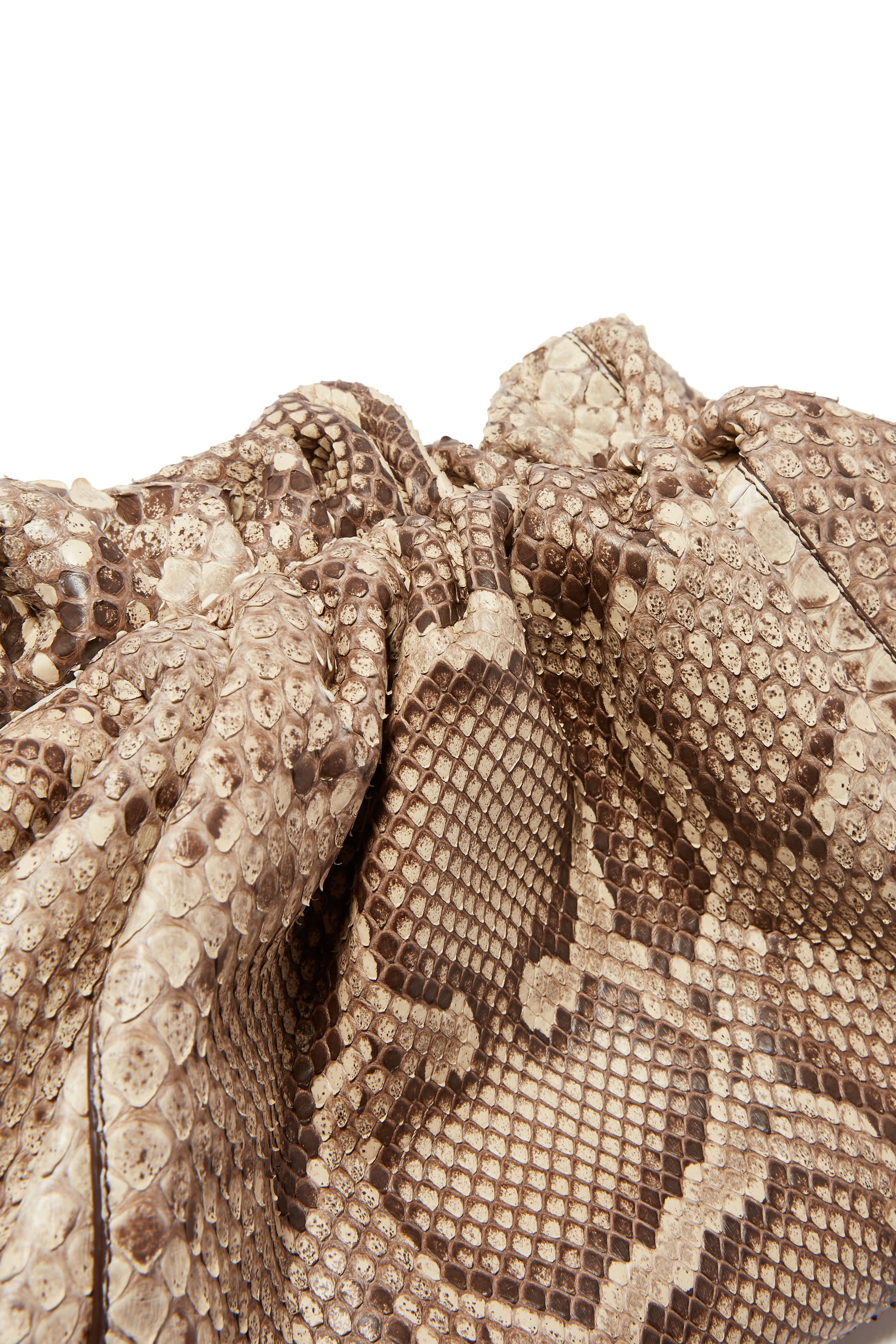 حقيبة ذا باوتش بنقشة جلد أفعى