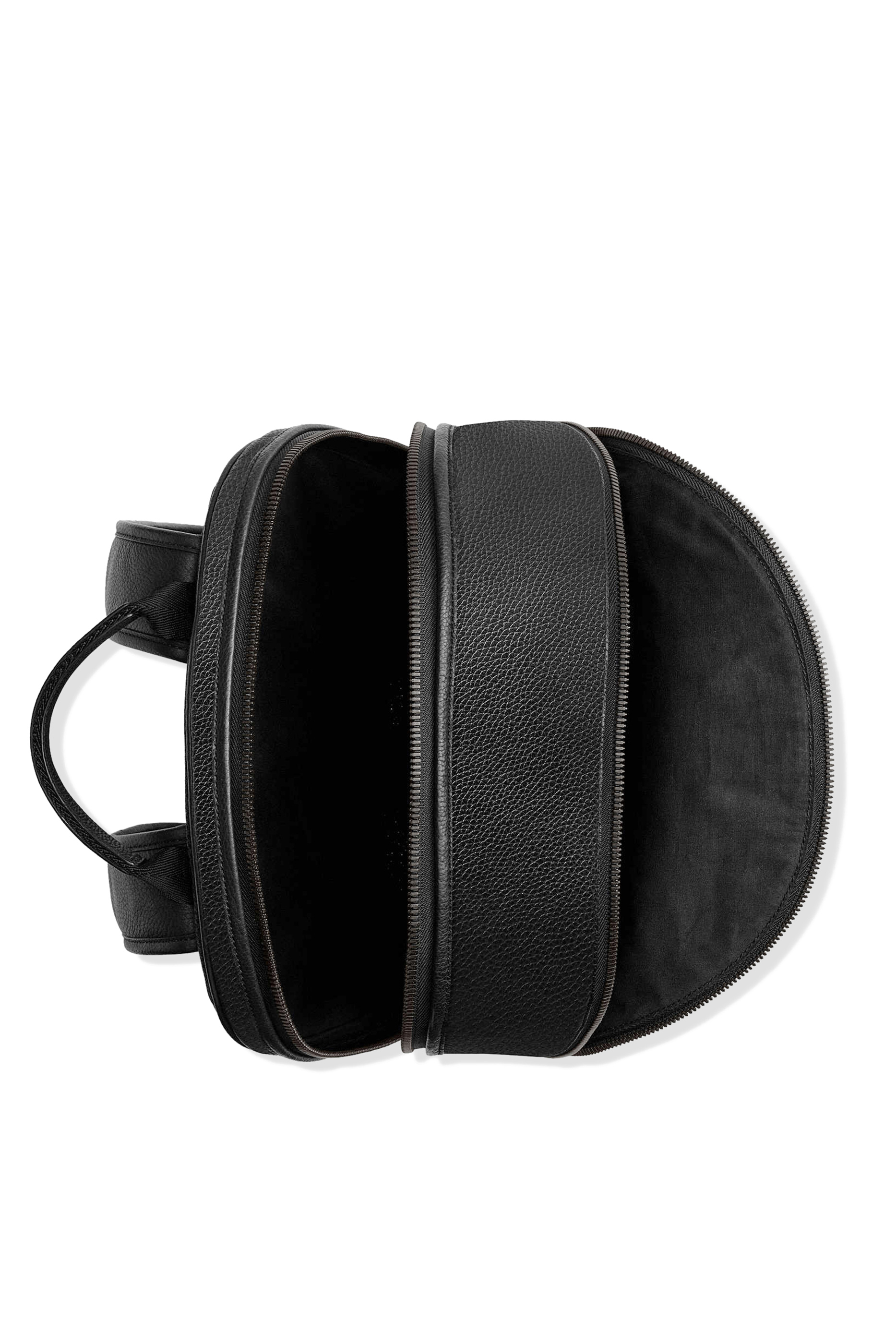 حقيبة ظهر تشارتر جلد بنقشة شعار الماركة