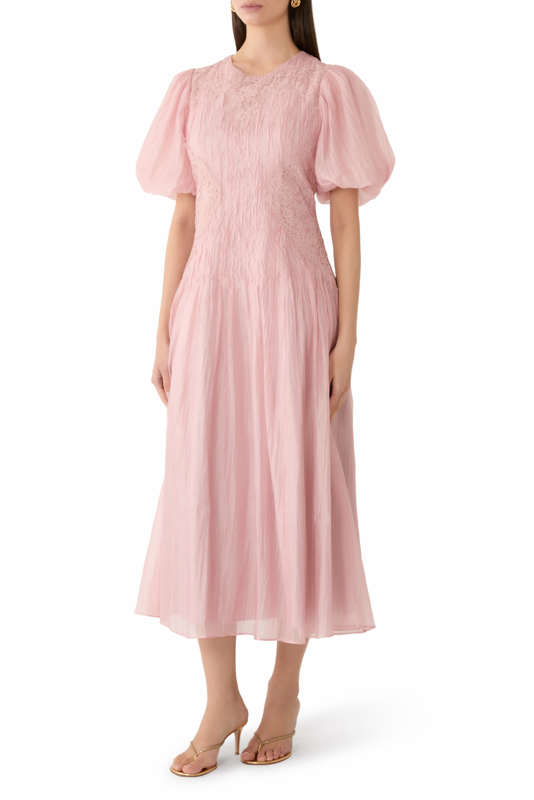 Ophelia Lace Midi Dress