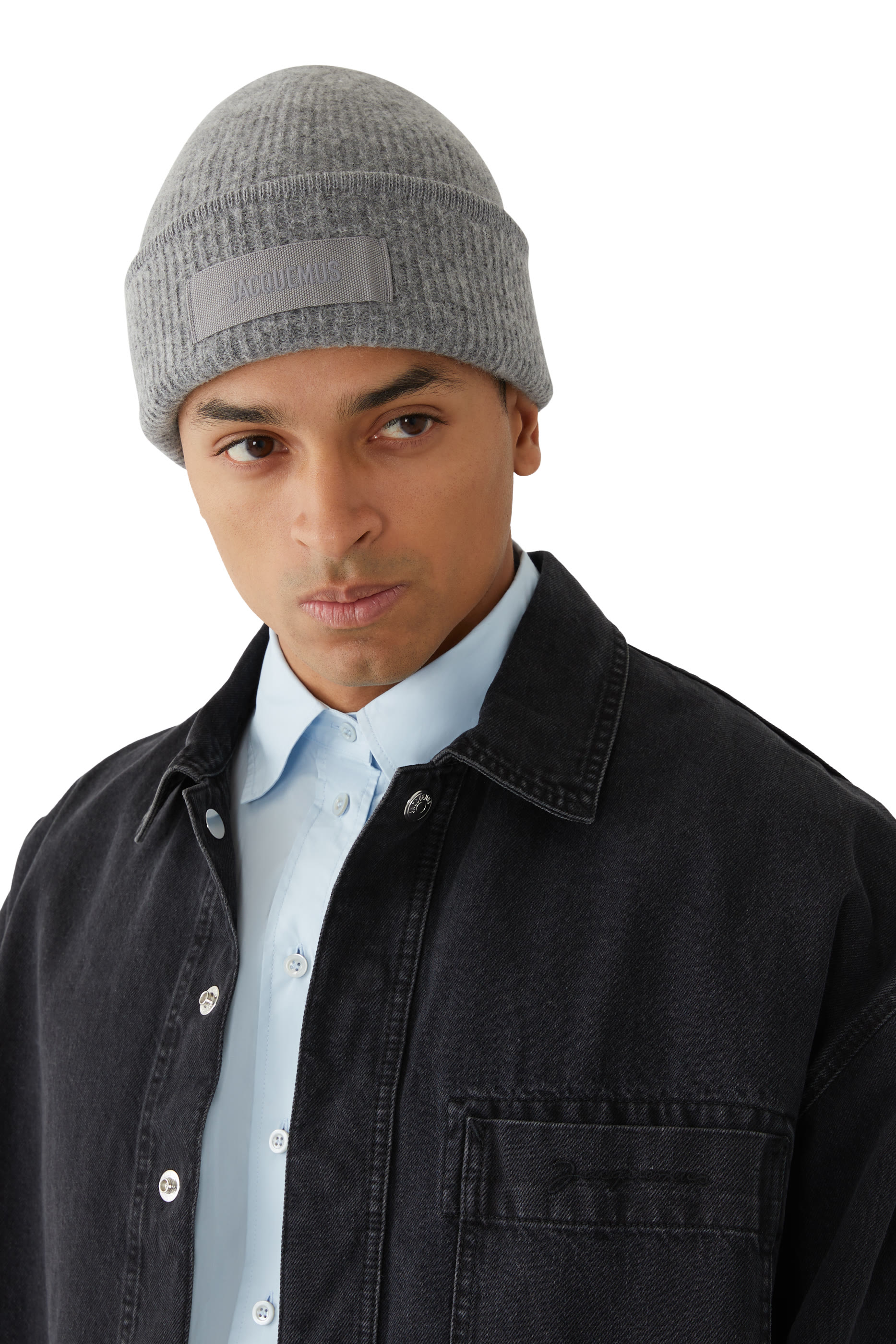 قبعة بيني قماش بارز الملمس