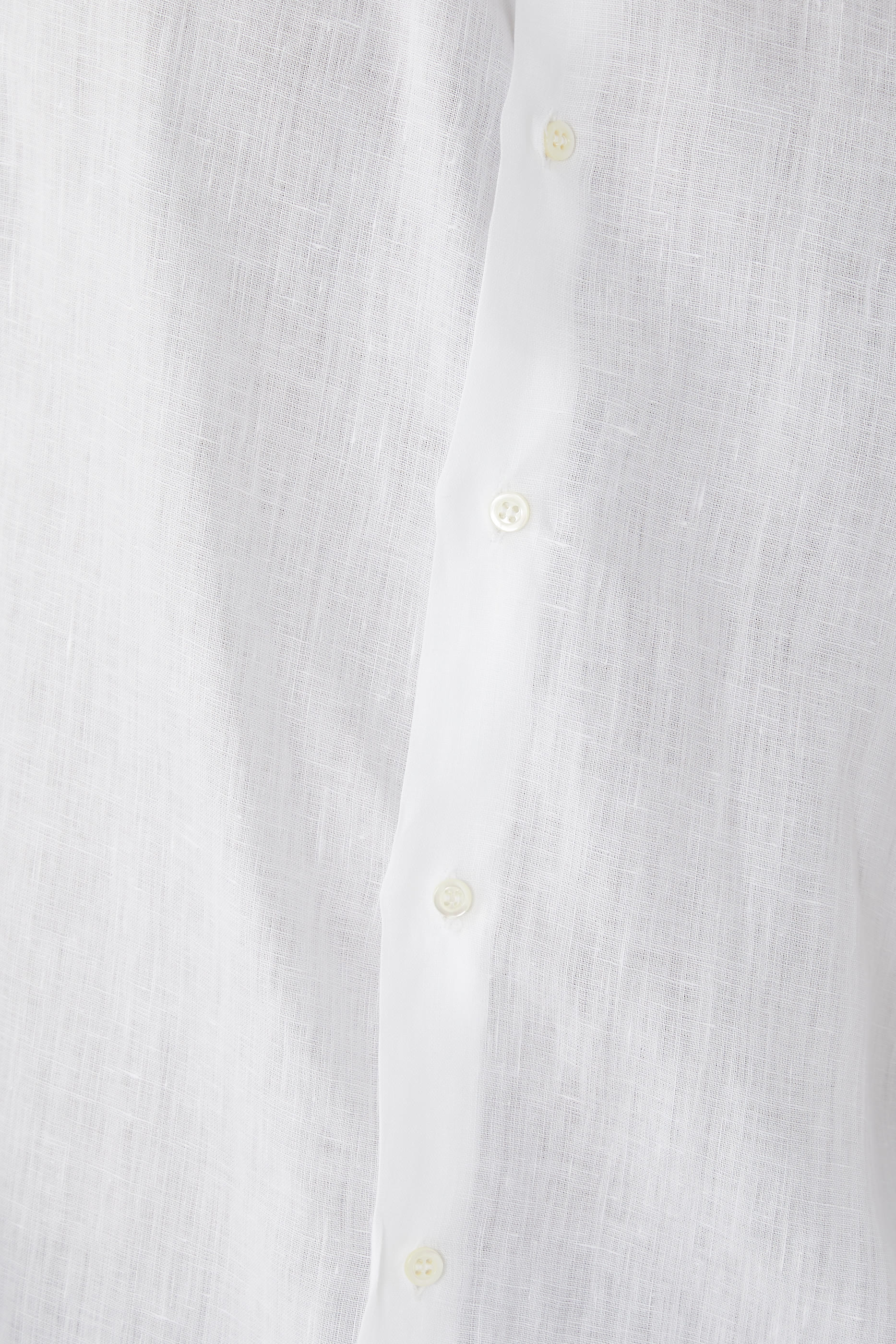 قميص كلاسيكي بأكمام طويلة كتان