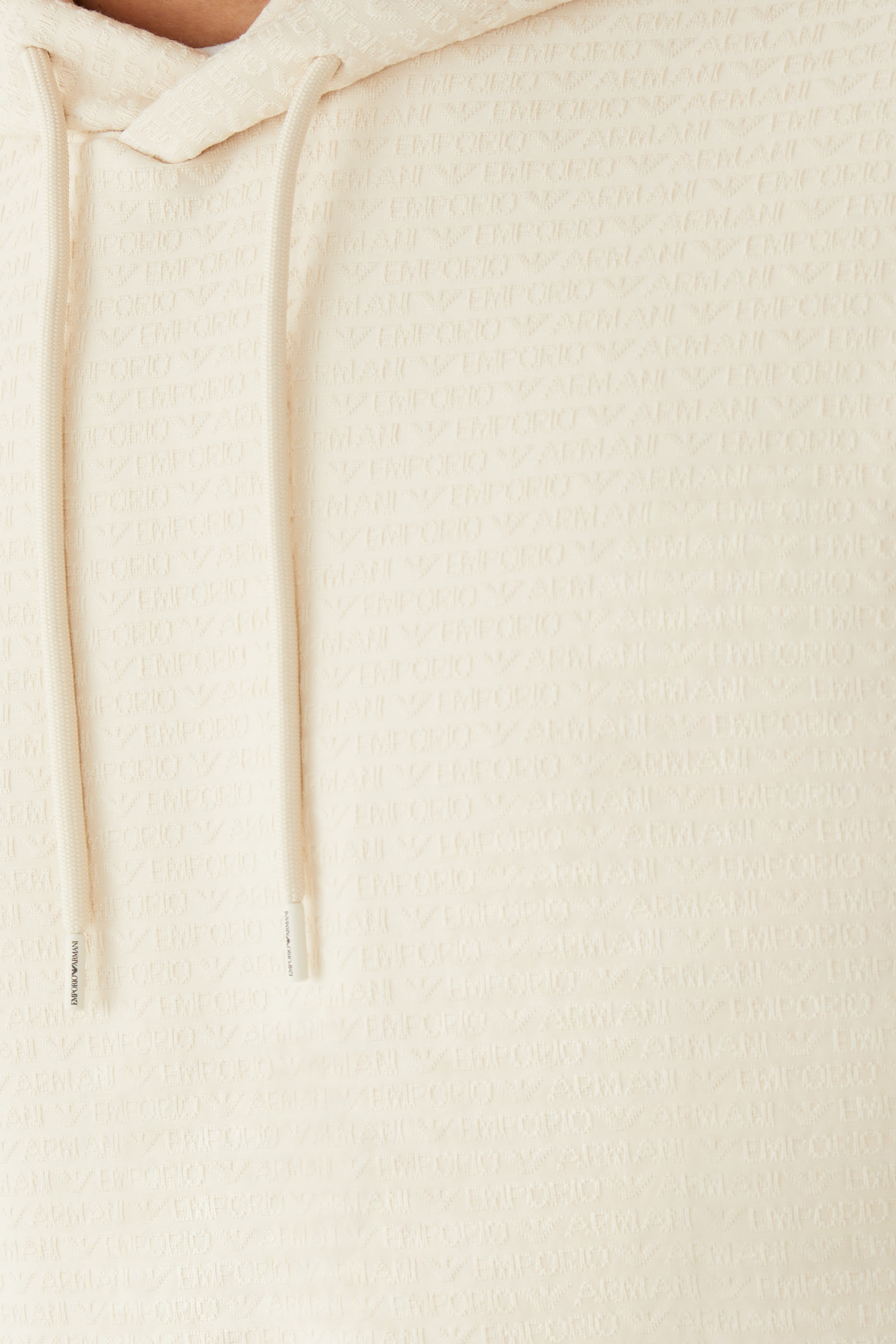 سويت شيرت بغطاء رأس بشعار الماركة