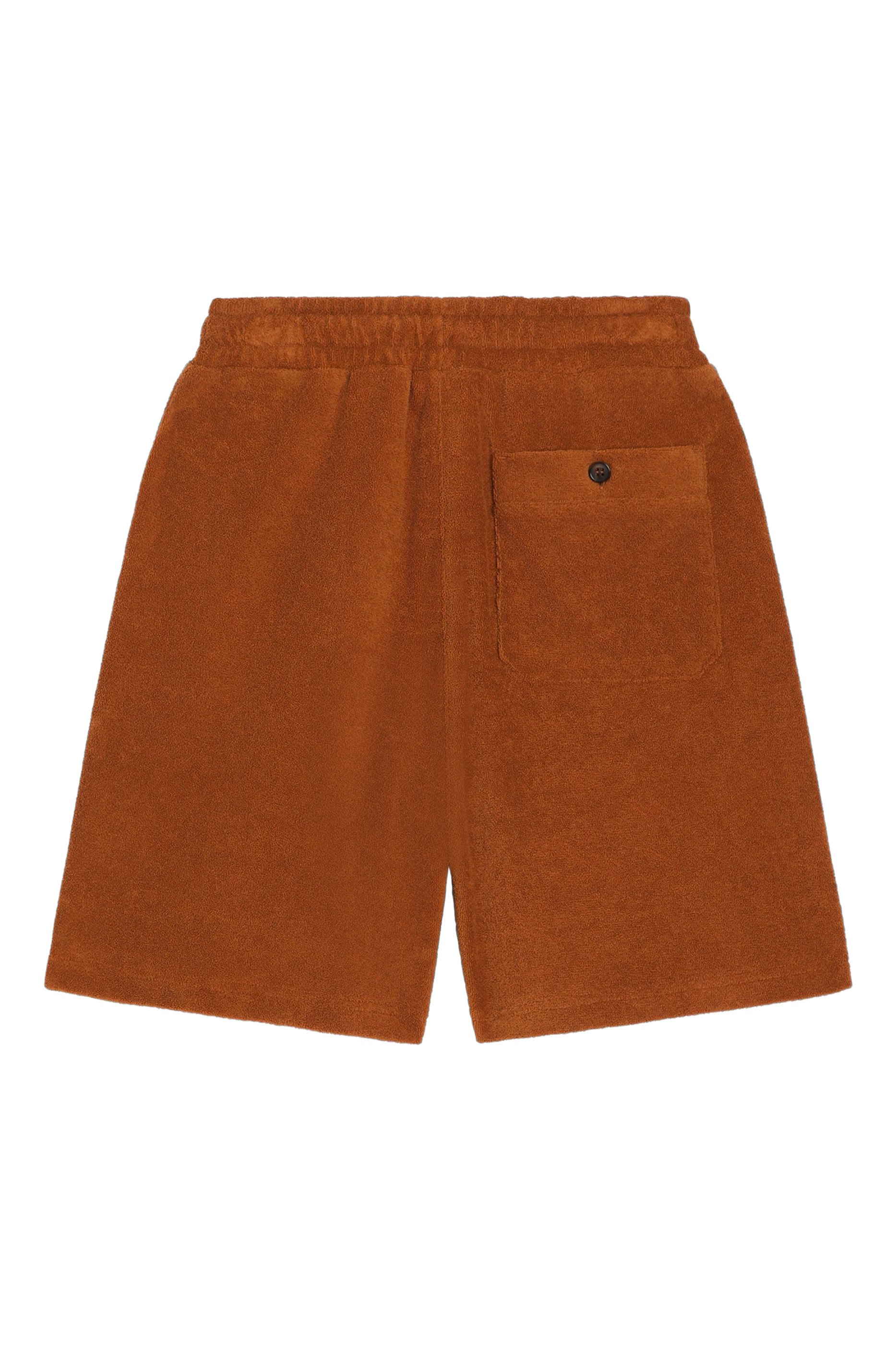 شورت برمودا بشعار حرفي الماركة قماش تيري للأطفال