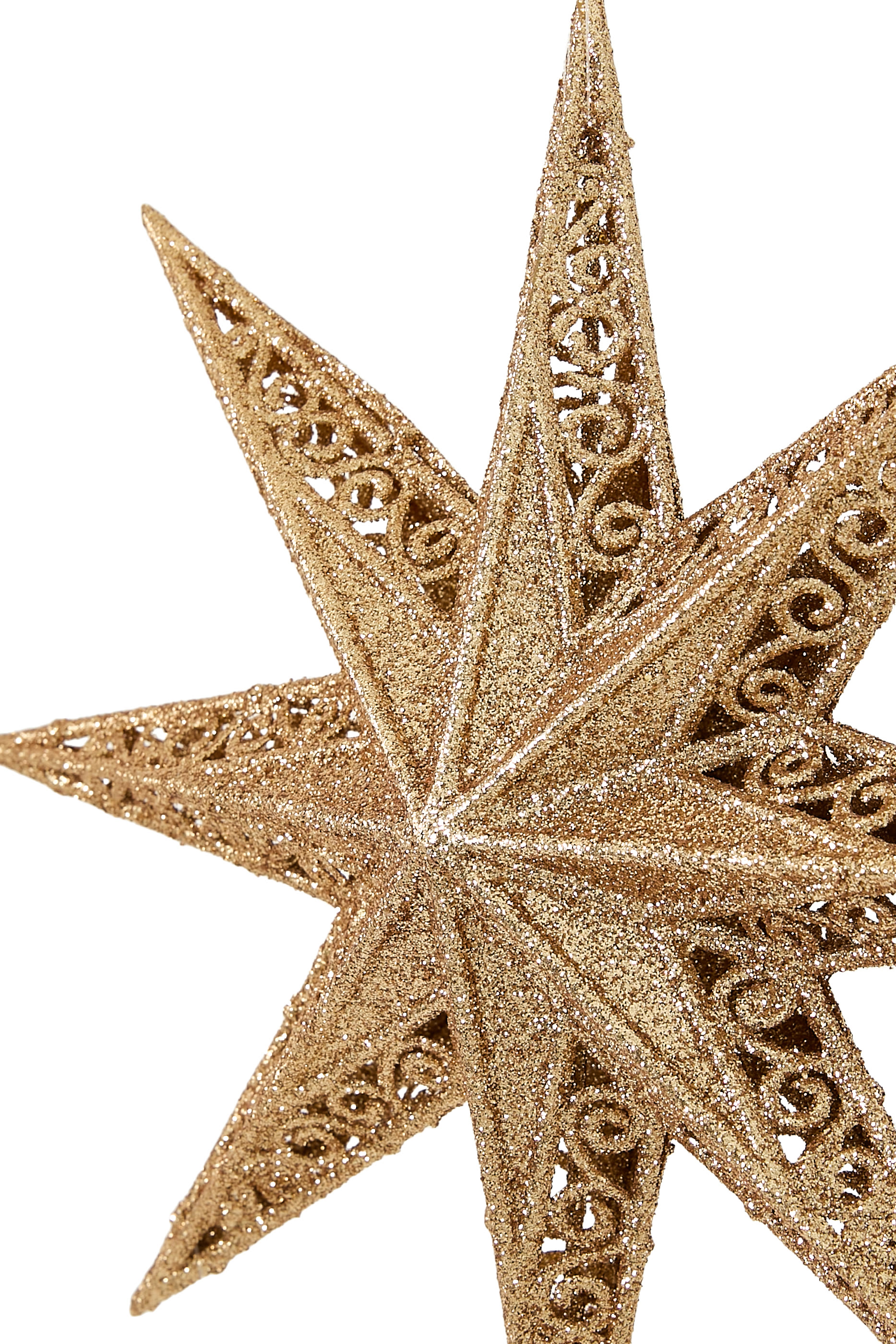 زينة علوية بتصميم نجمة الشمال لشجرة الكريسماس