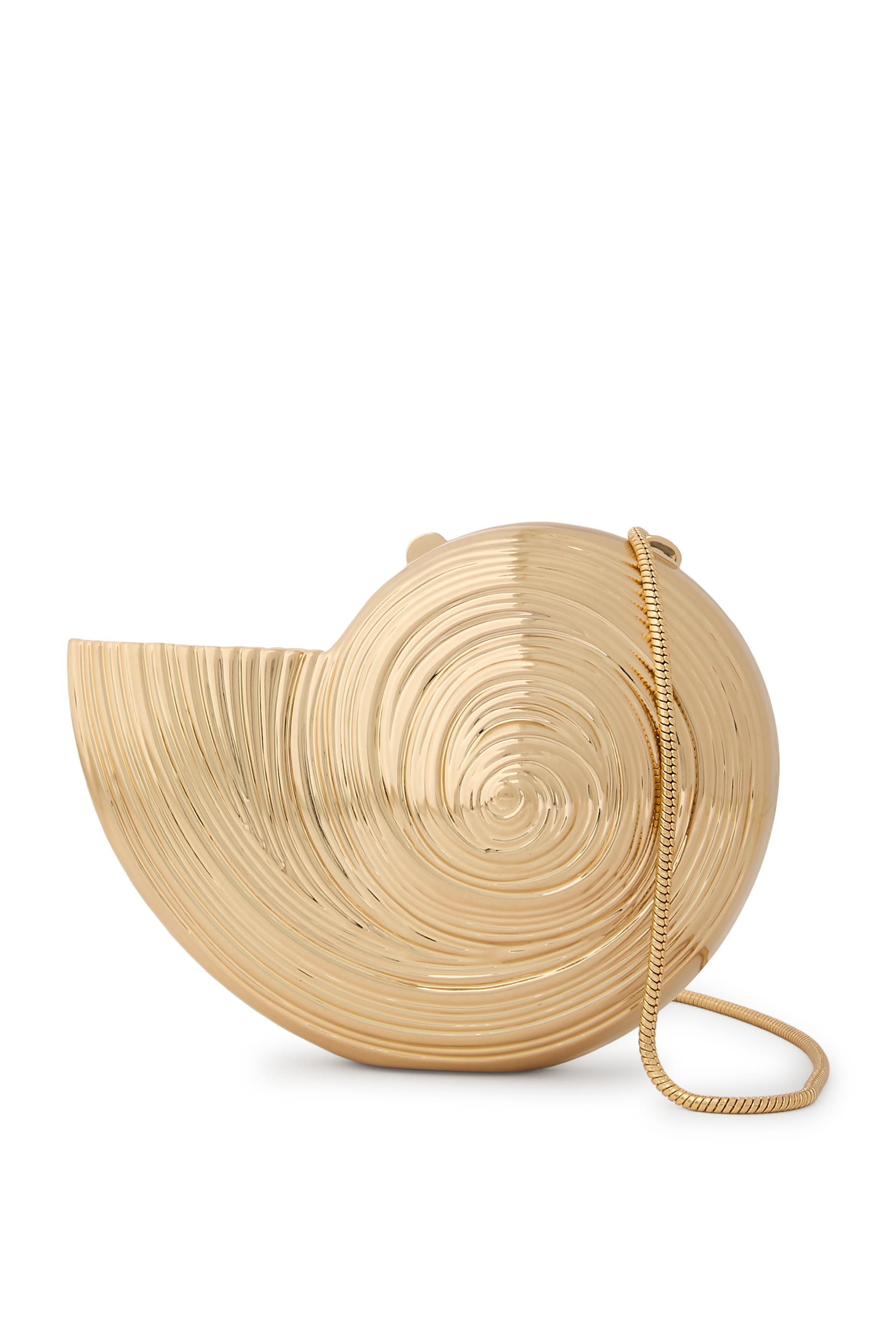 Marion Metal Shell Clutch Bag