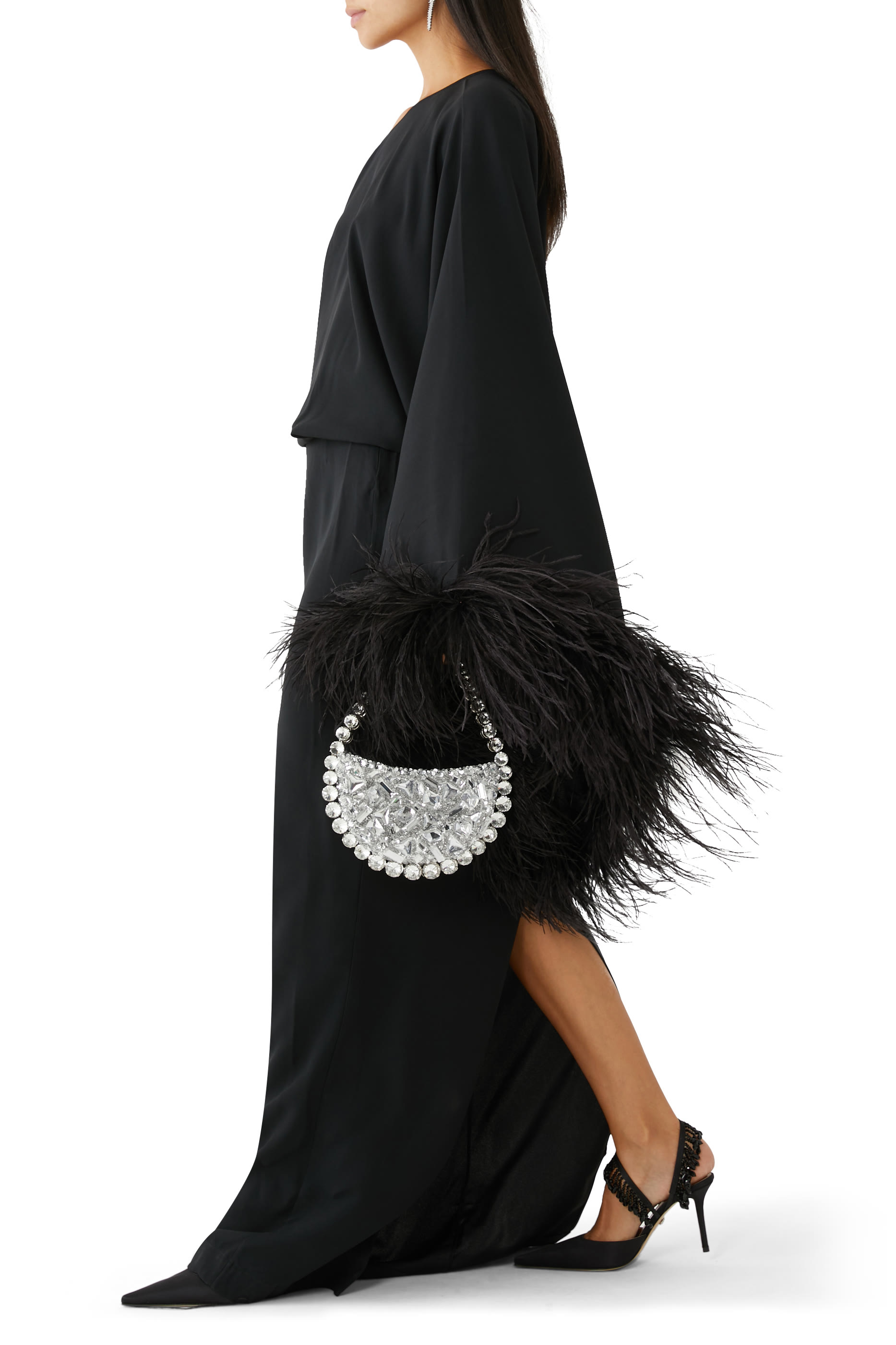 فستان ايتيرنتي مزين بريش