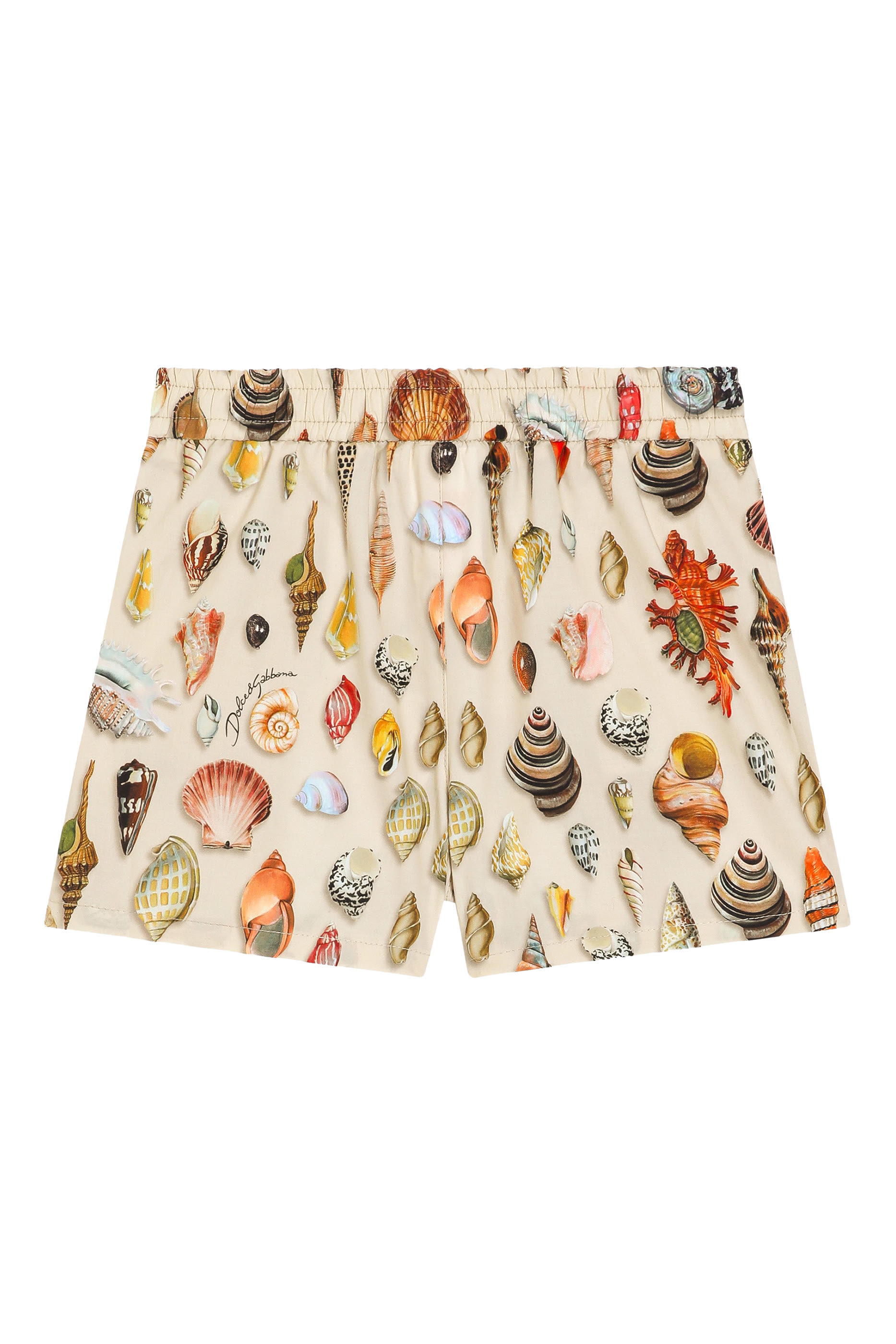 شورت برمودا بنقشة صدف بوبلين للأطفال