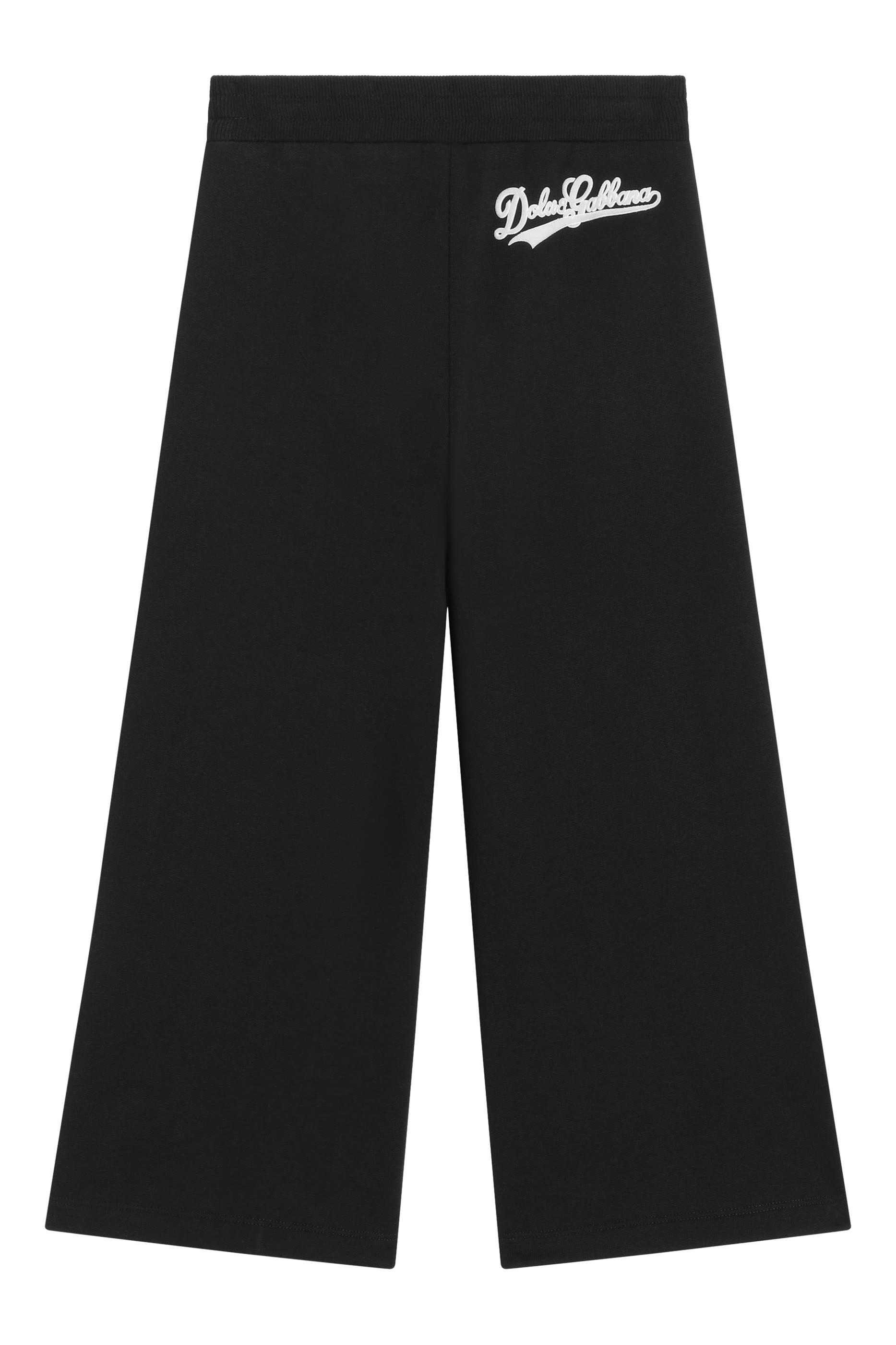 بنطال بنقشة شعار الماركة صوف للأطفال