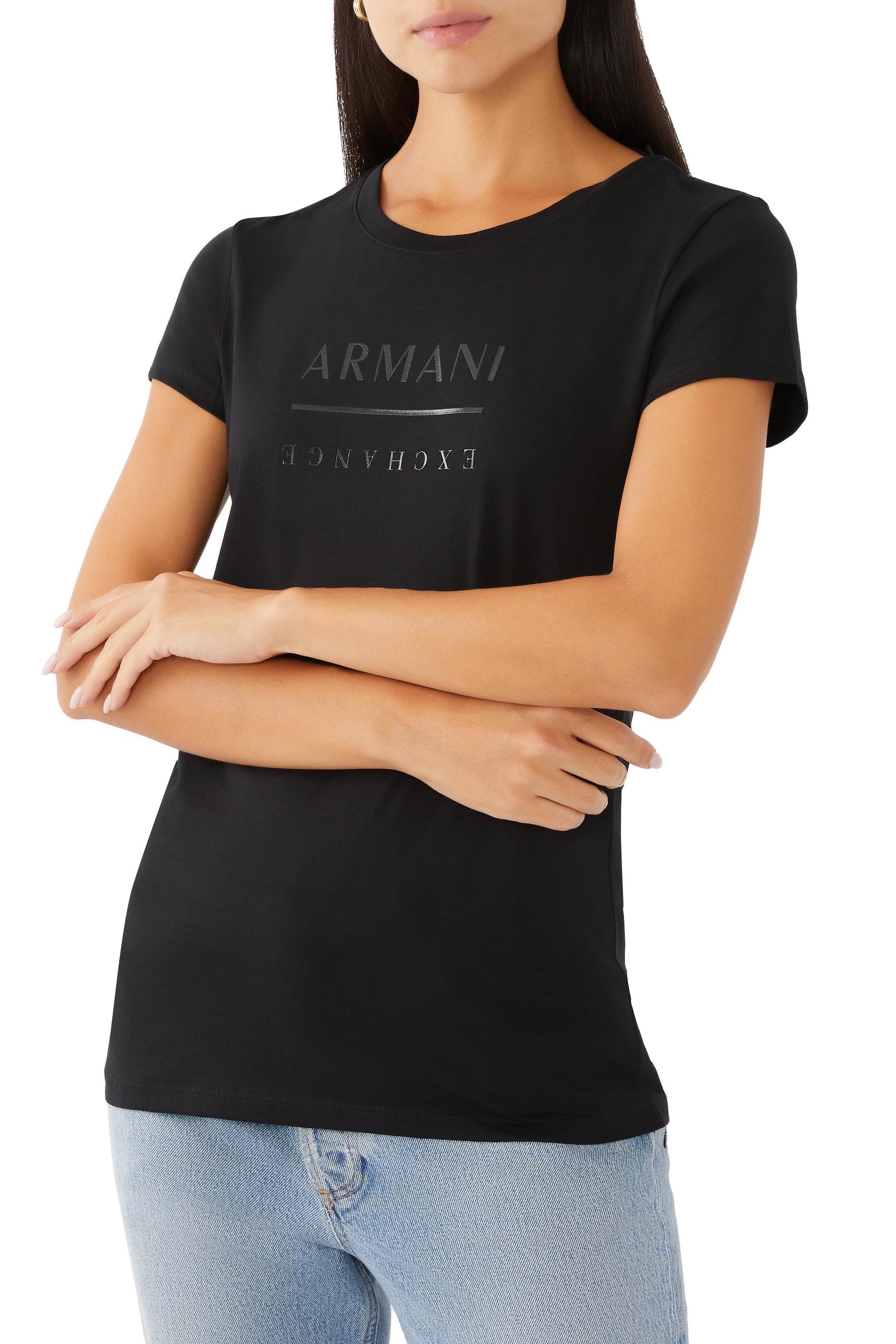 تيشيرت بشعار الماركة قطن