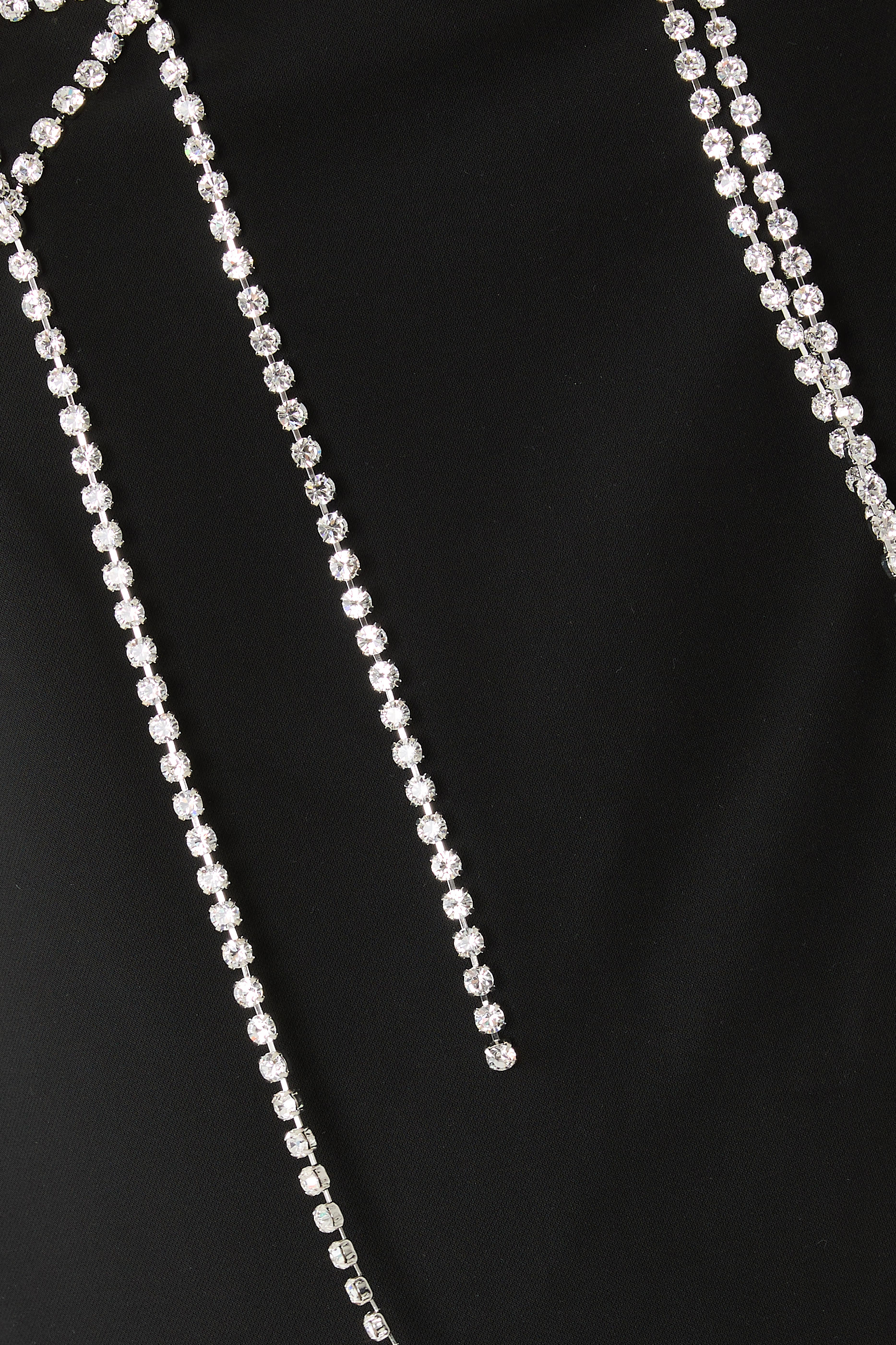 فستان مطرز كريب مطاطي