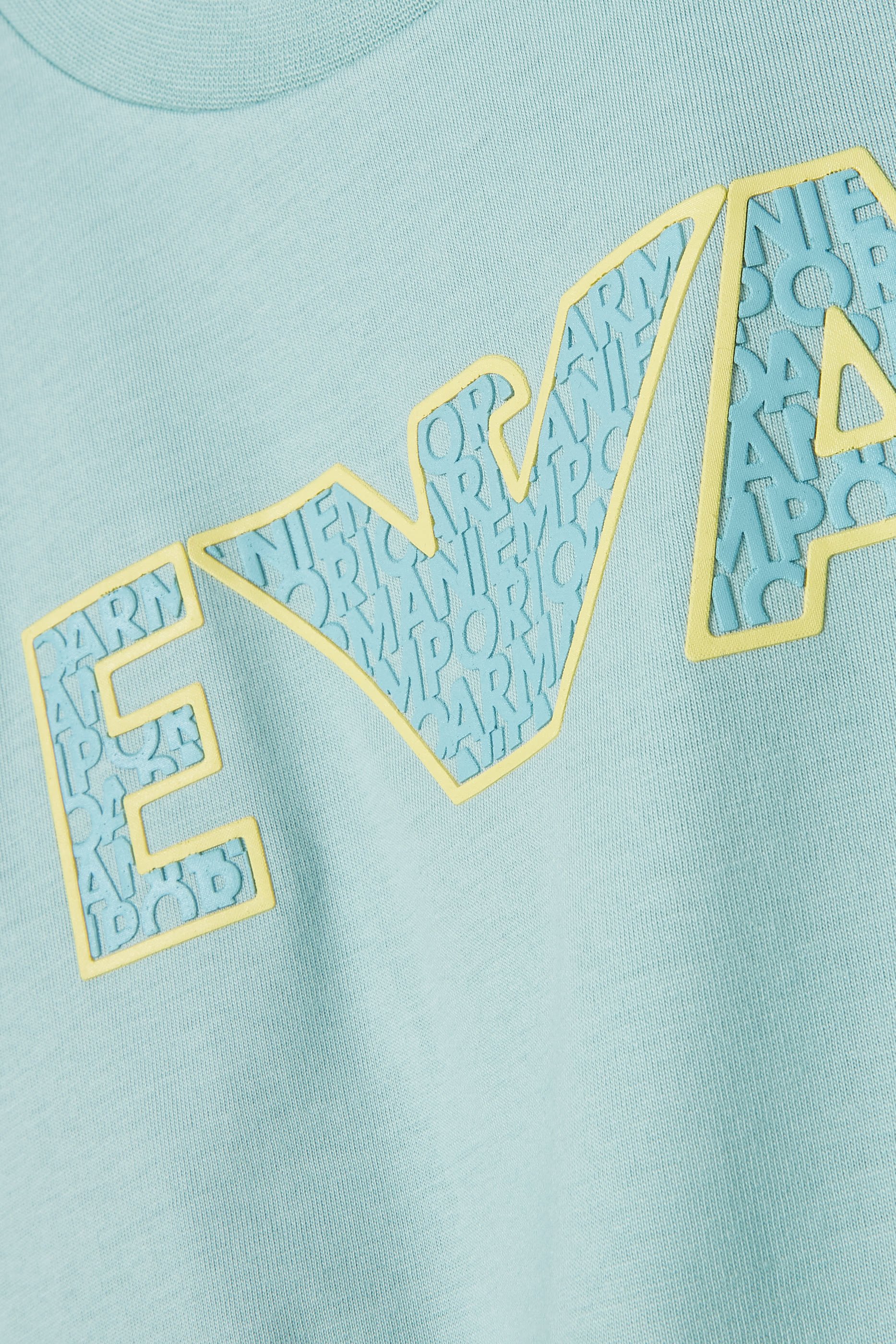 تيشيرت بطبعة شعار الماركة للأطفال 