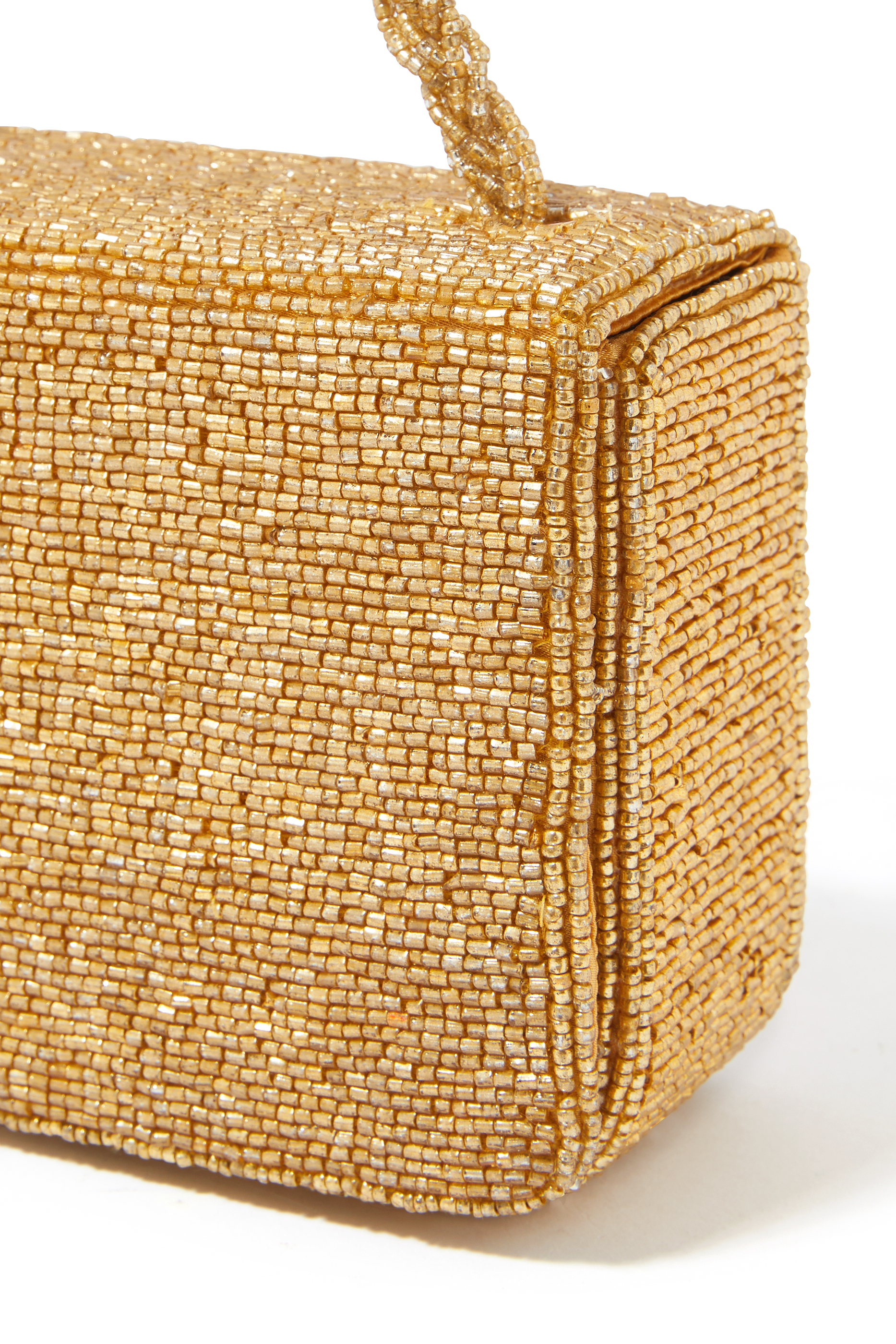 حقيبة كارمين مربعة مرصعة بالخرز