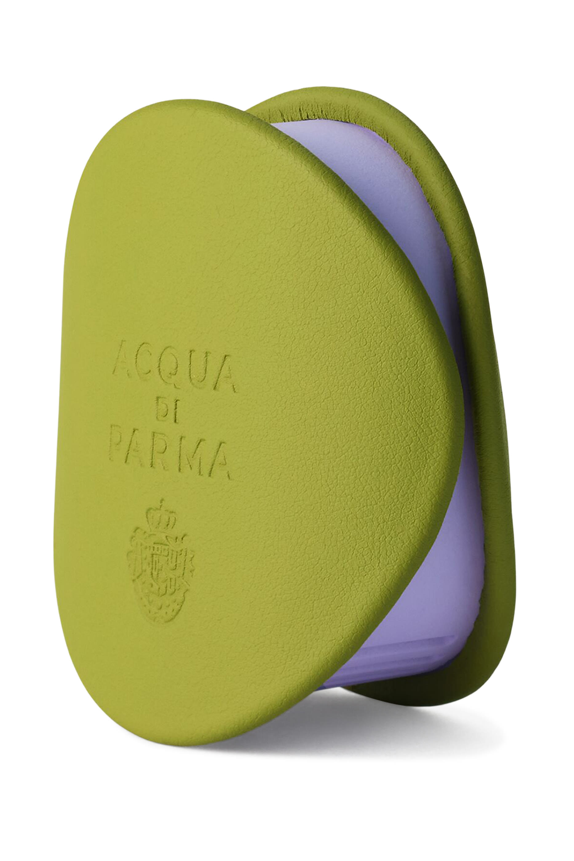 موزع عطر للسيارة جلد عجل أخضر مع حافظةبلون الليلك- إصدار محدود