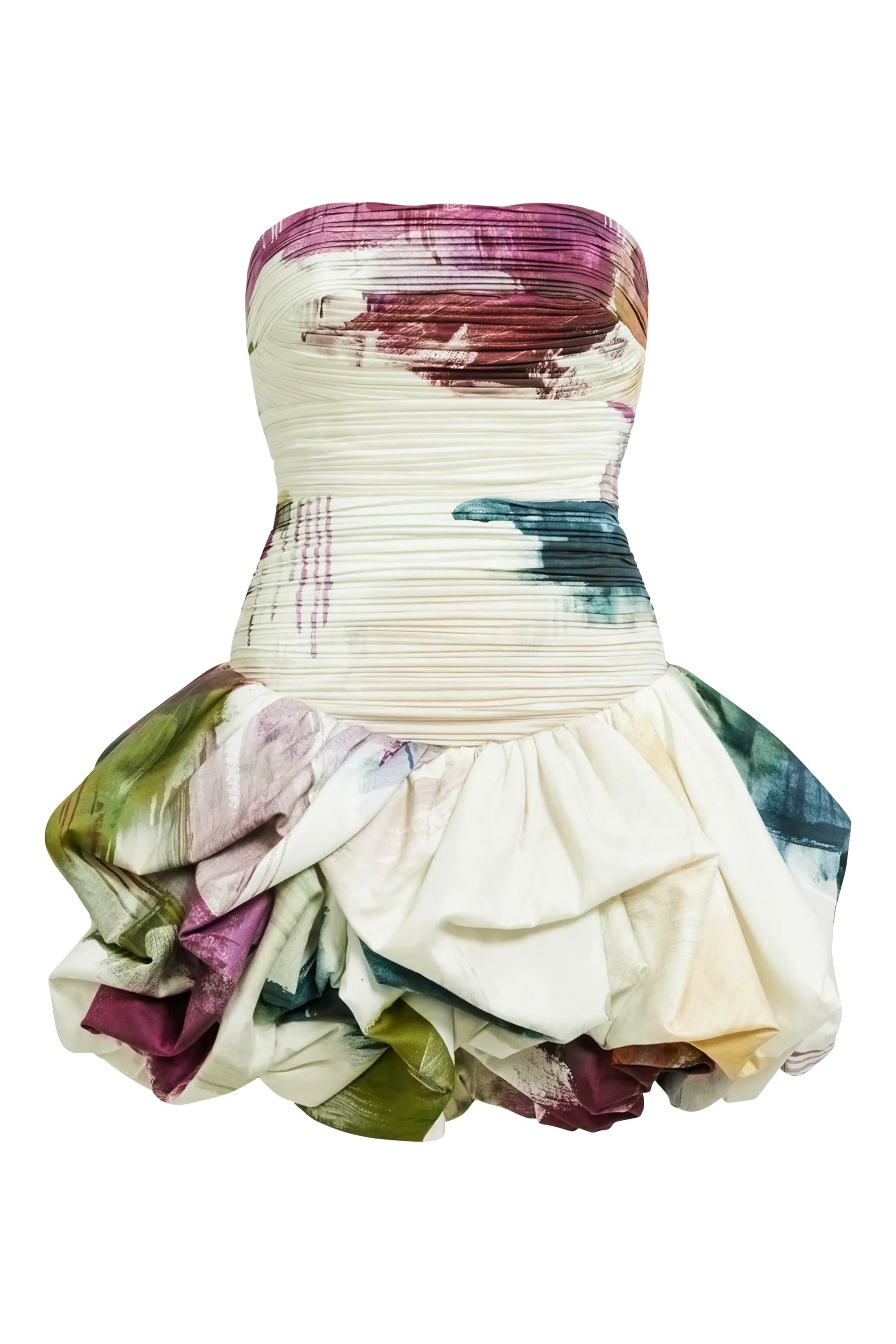 فستان فيوليت قصير  بحافة واسعة