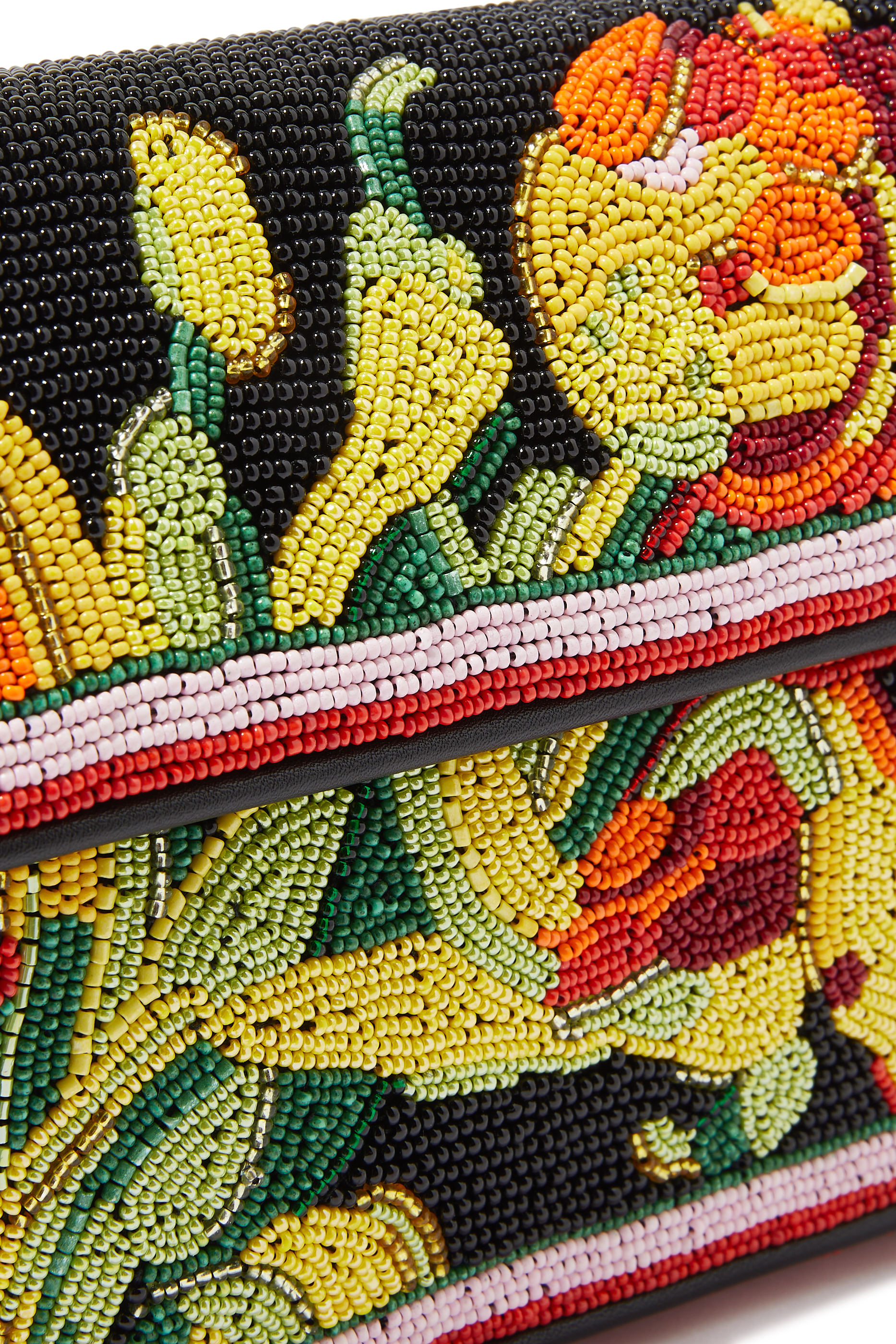 حقيبة تومي دريمي مطرزة بالترتر بنفشة أزهار توليب