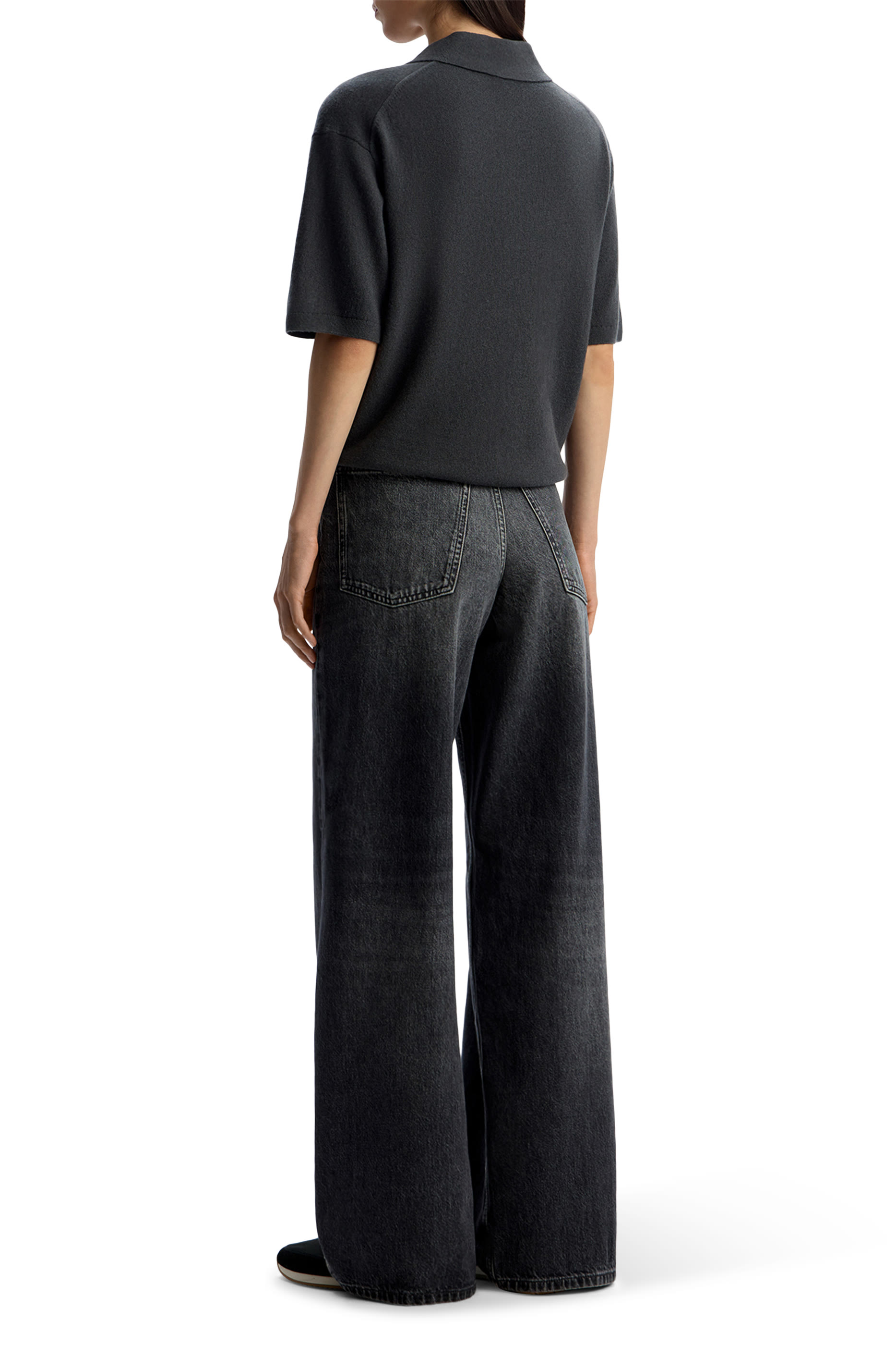 بنطال جينز بقصة ساق واسعة 413