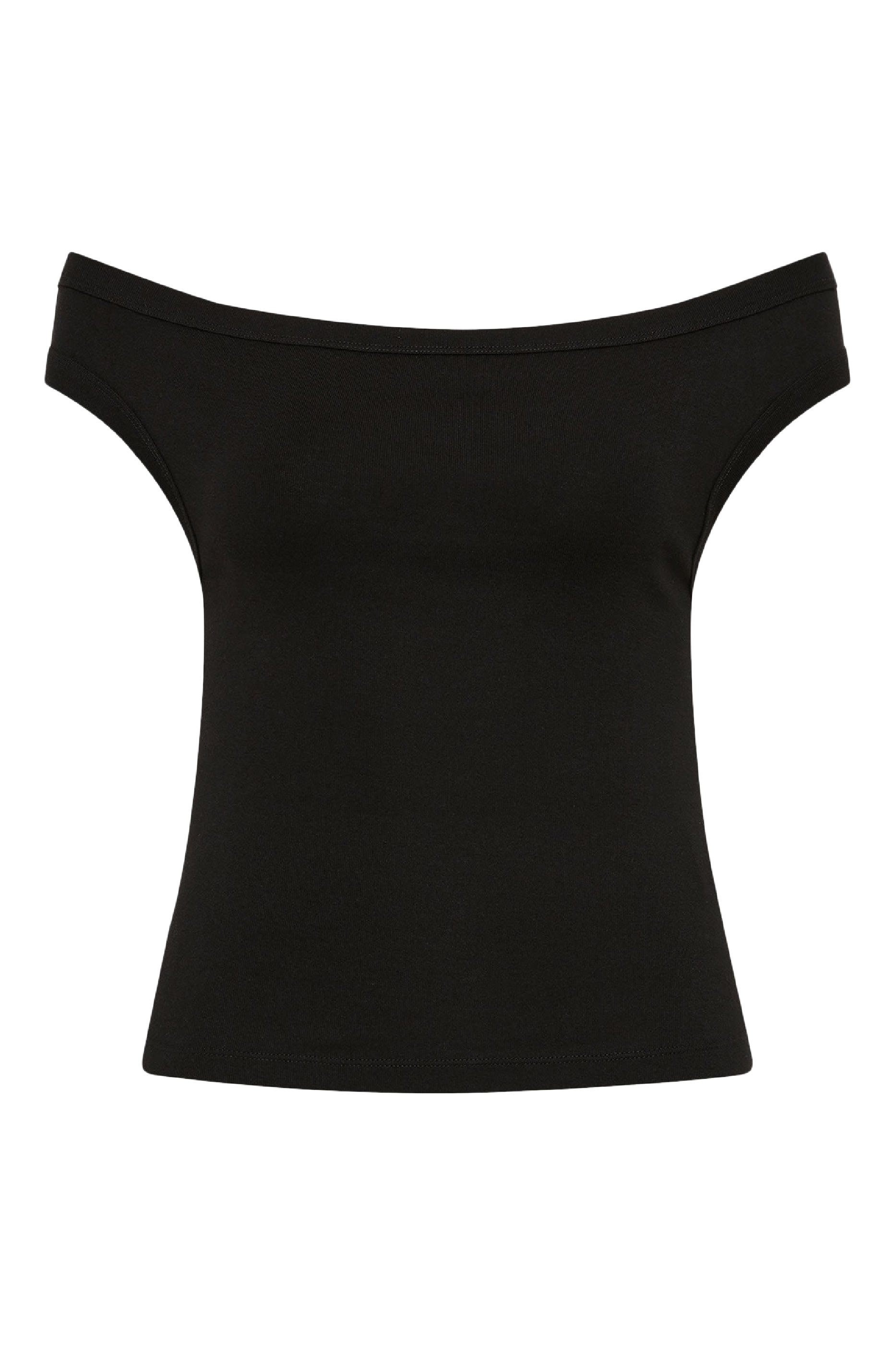 بلوزة بأكتاف مكشوفة قطن عضوي