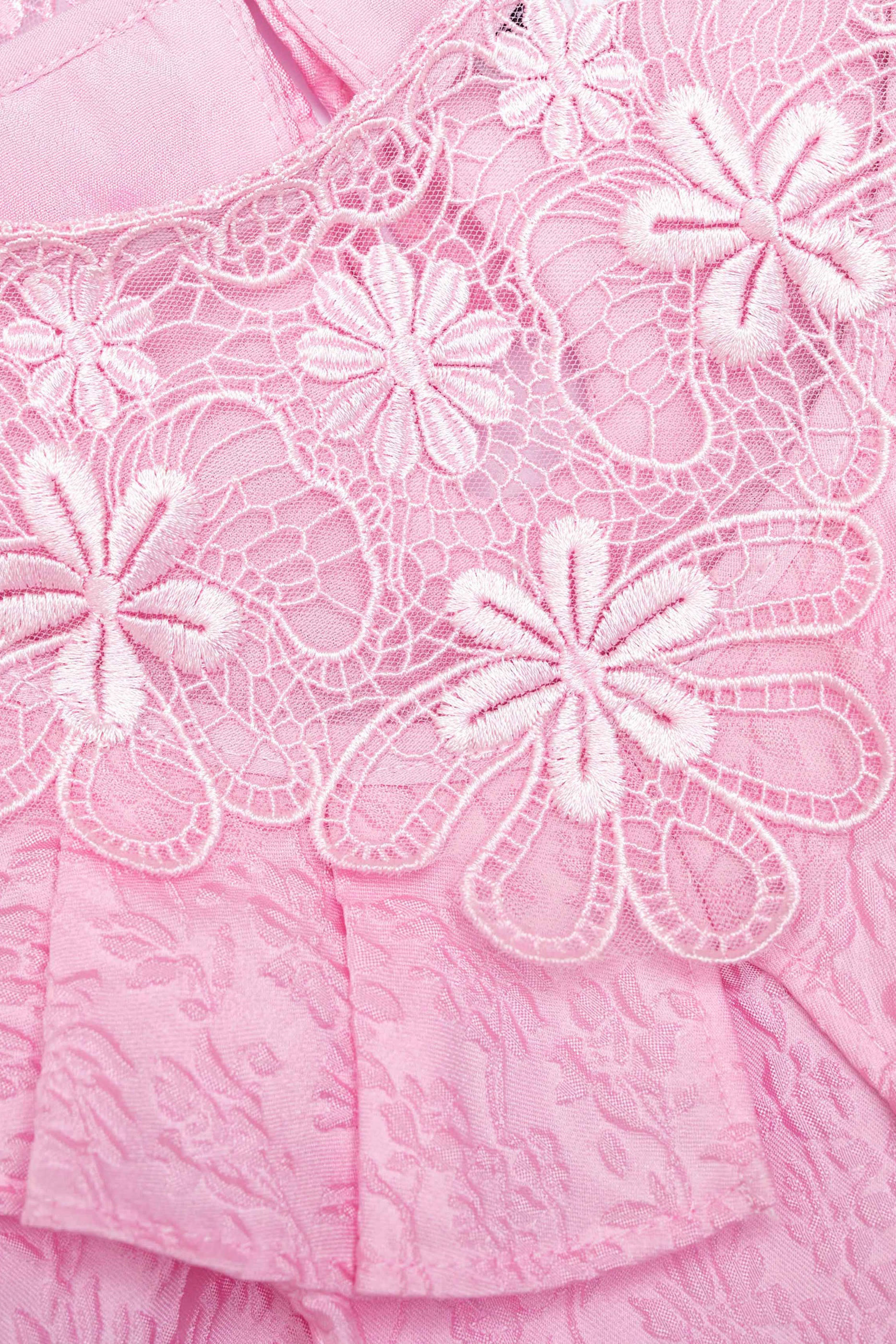 فستان قصير كريب بارز للأطفال