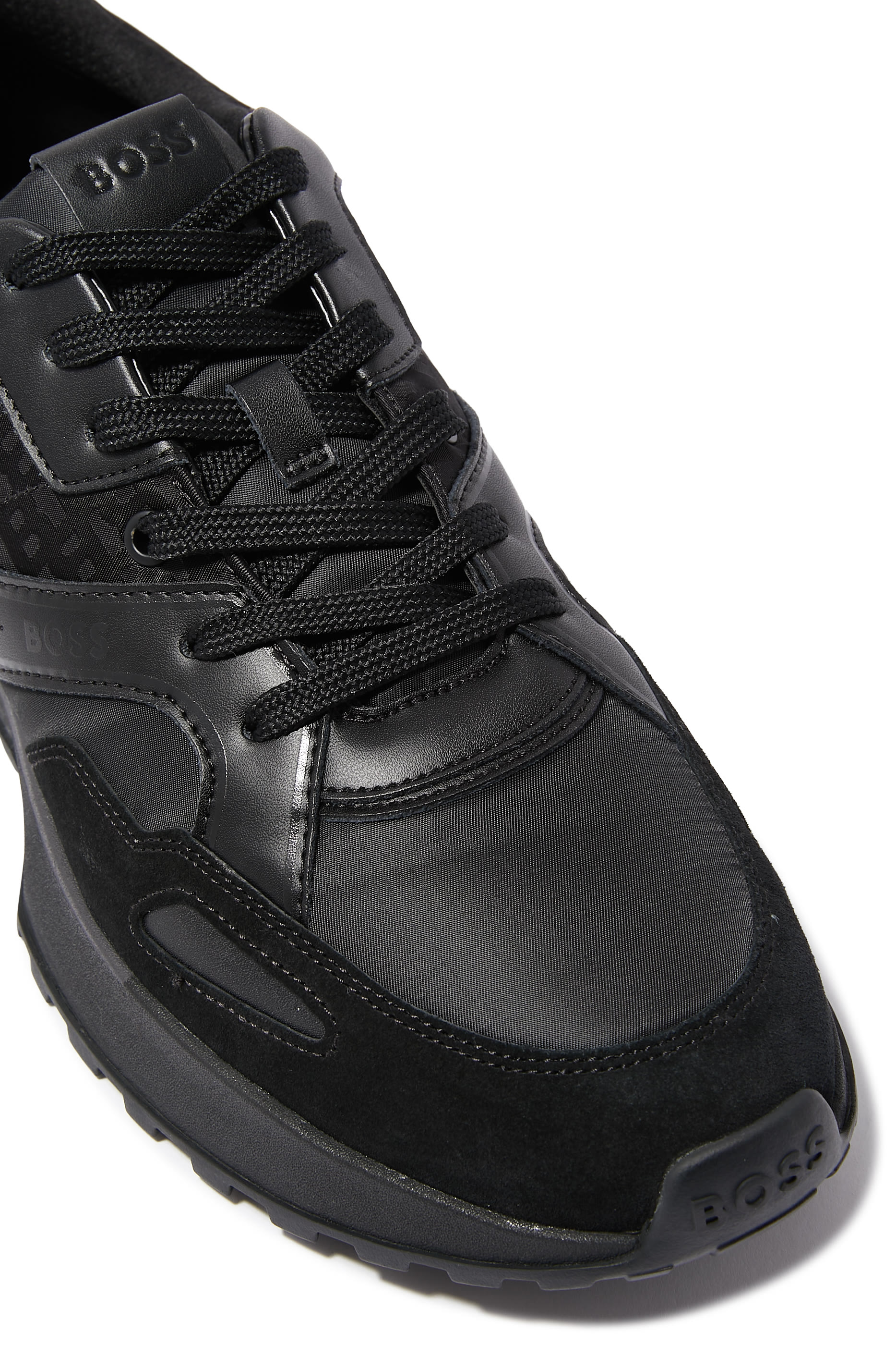 سنيكرز جونل قماش شبكي وجلد