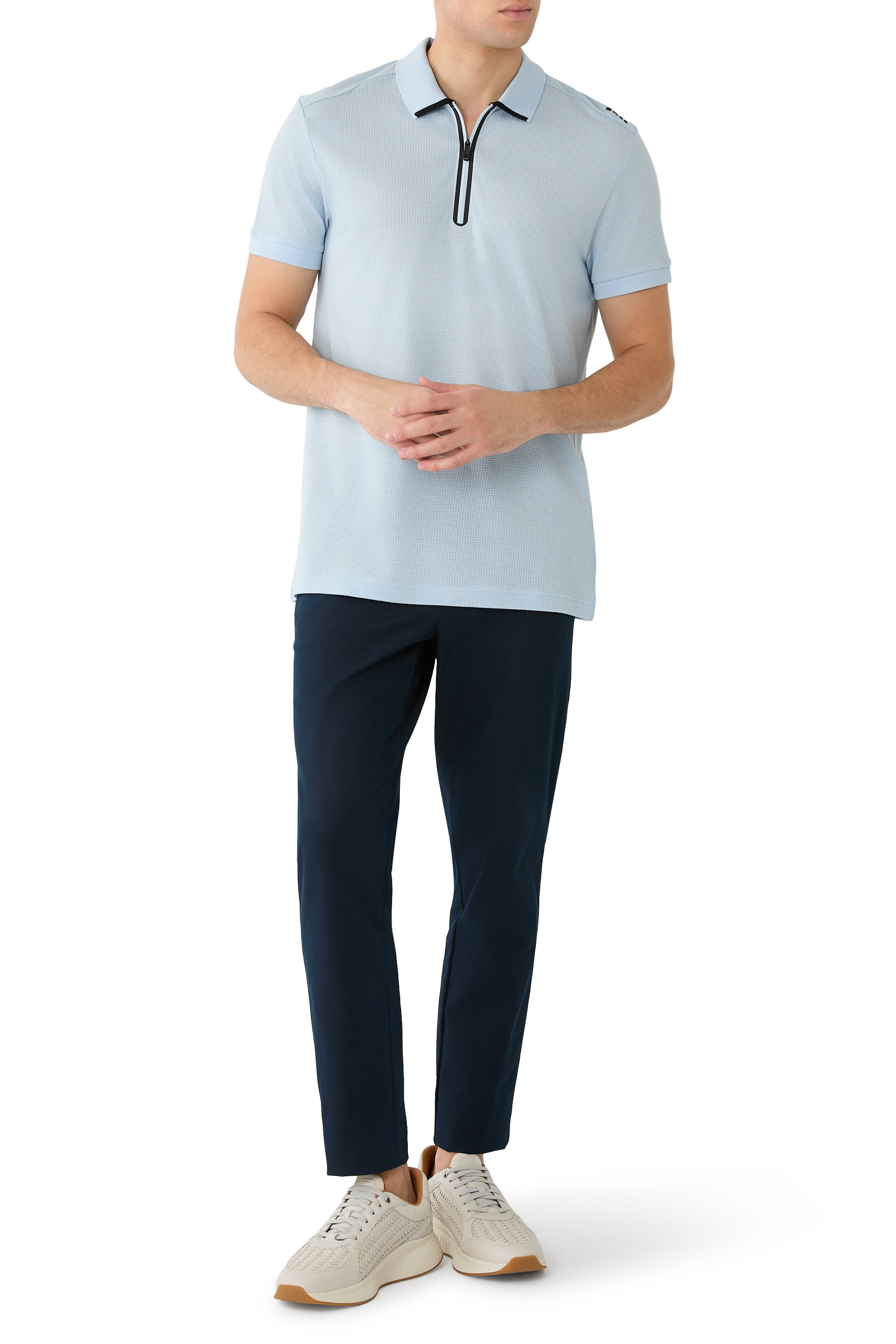 قميص بولو تيريس بسحاب