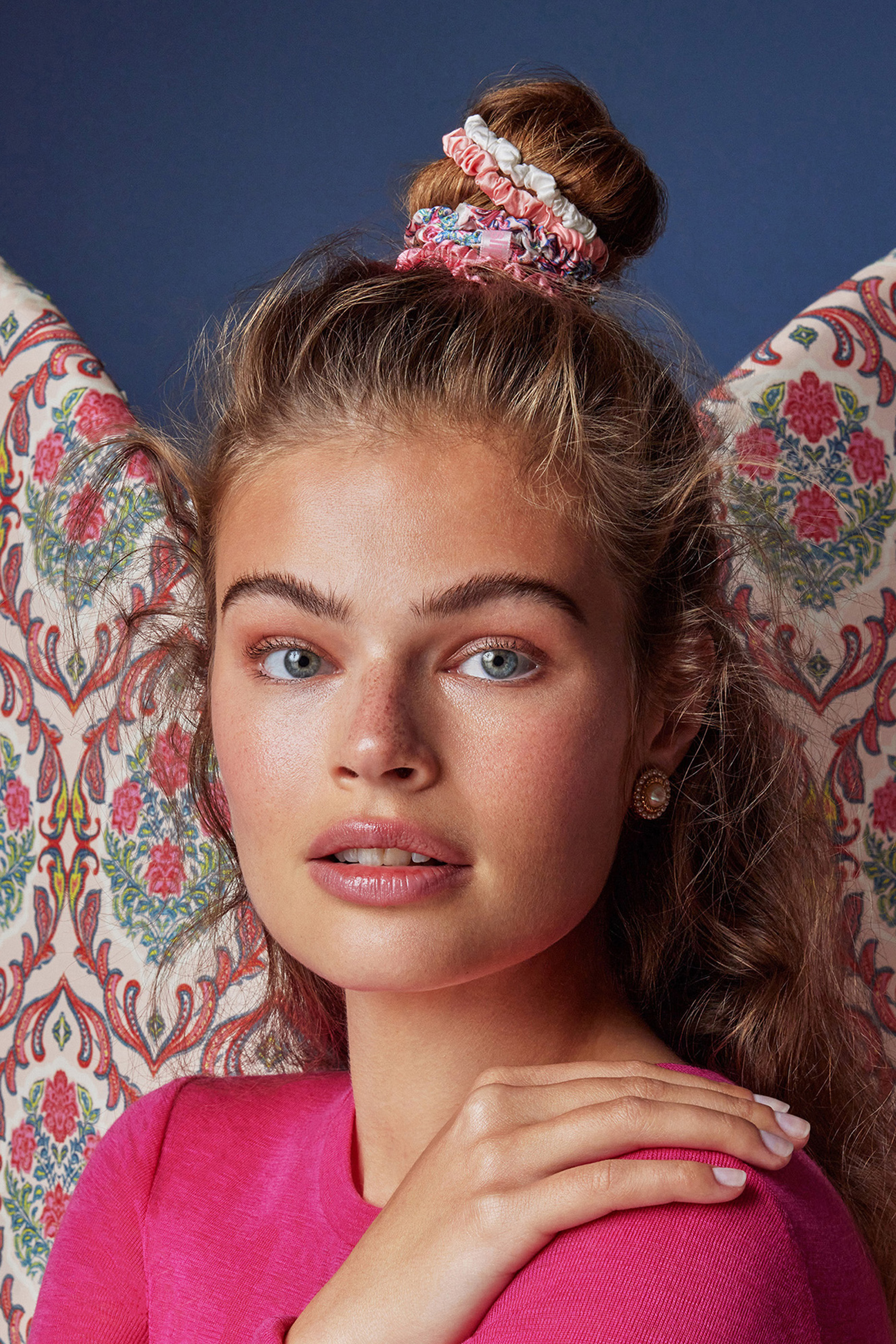 Silk Scrunchie Ornament, Set of 4