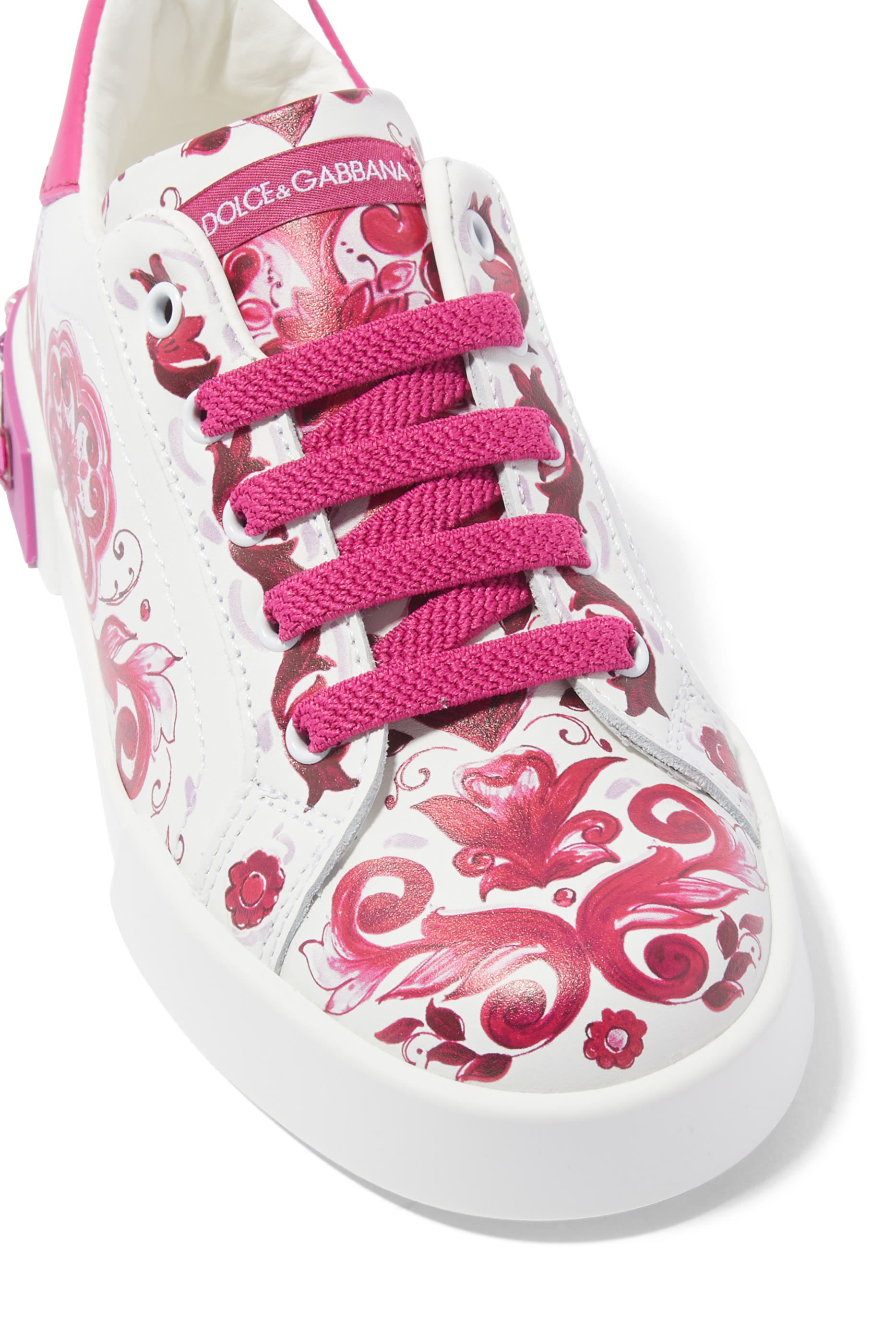 سنيكرز بورتوفينو جلد عجل بطبعات للأطفال