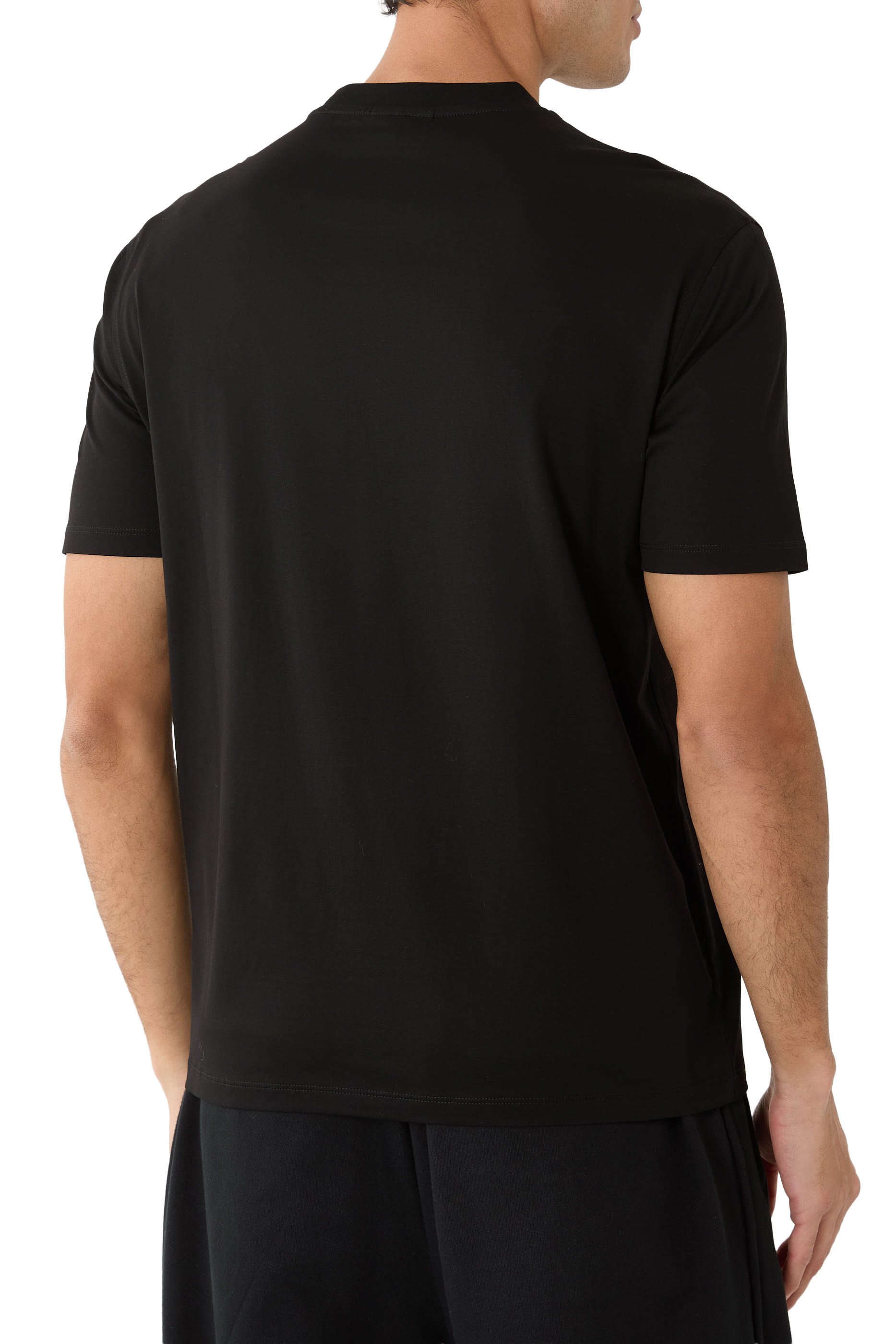 تيشيرت بشعار الماركة بلون مماثل جيرسيه