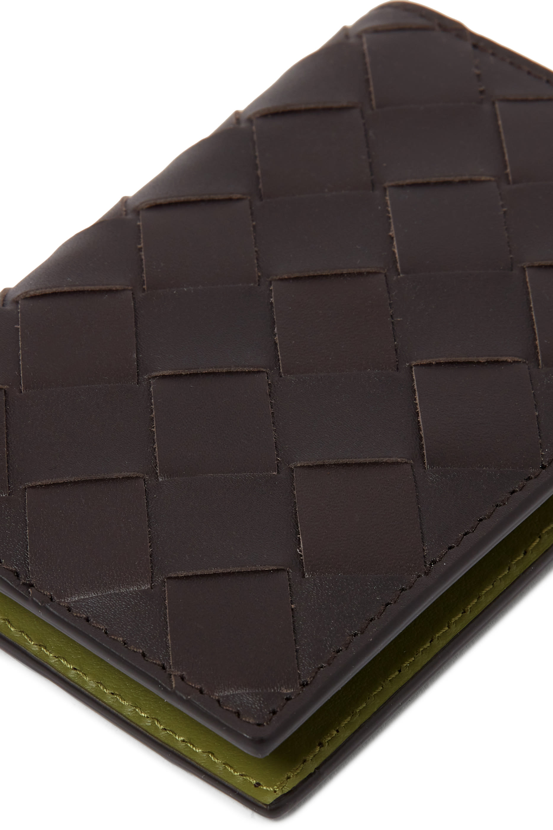 حافظة بطاقات بتصميم مجدول بغطاء